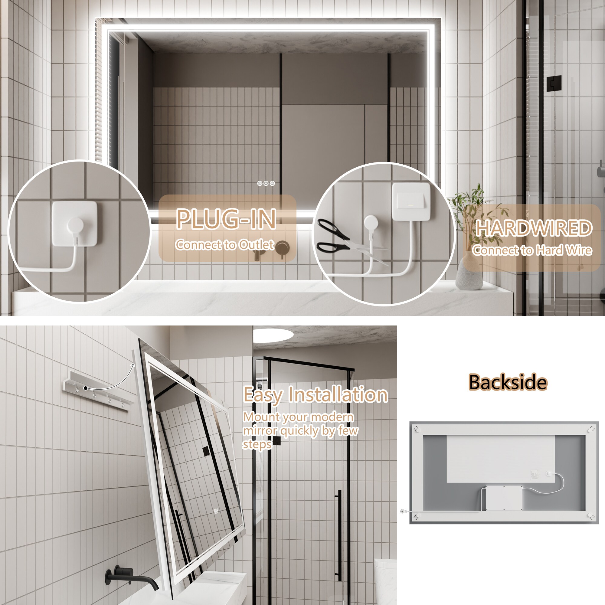 WELLFOR AY1340-6036 Framed-Bath-Mirrors - View #7