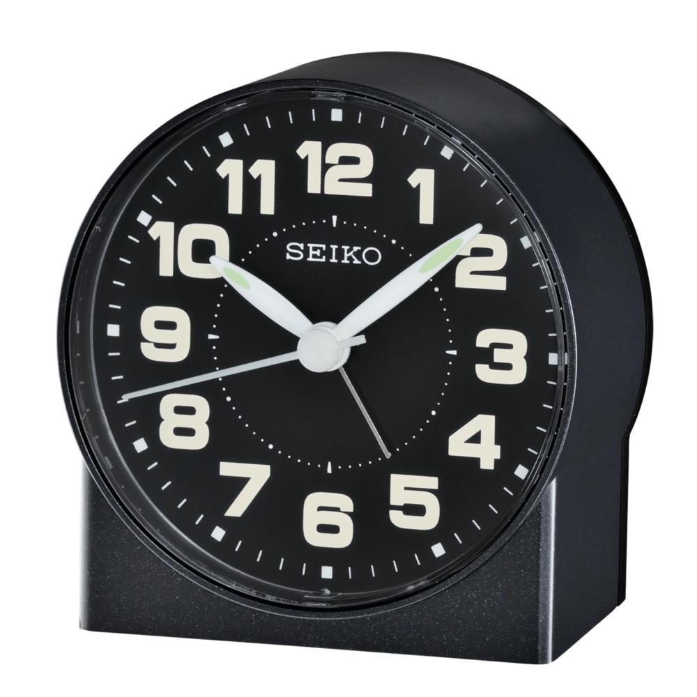 Seiko Analog Round Tabletop Clock with Alarm in the Clocks department at  