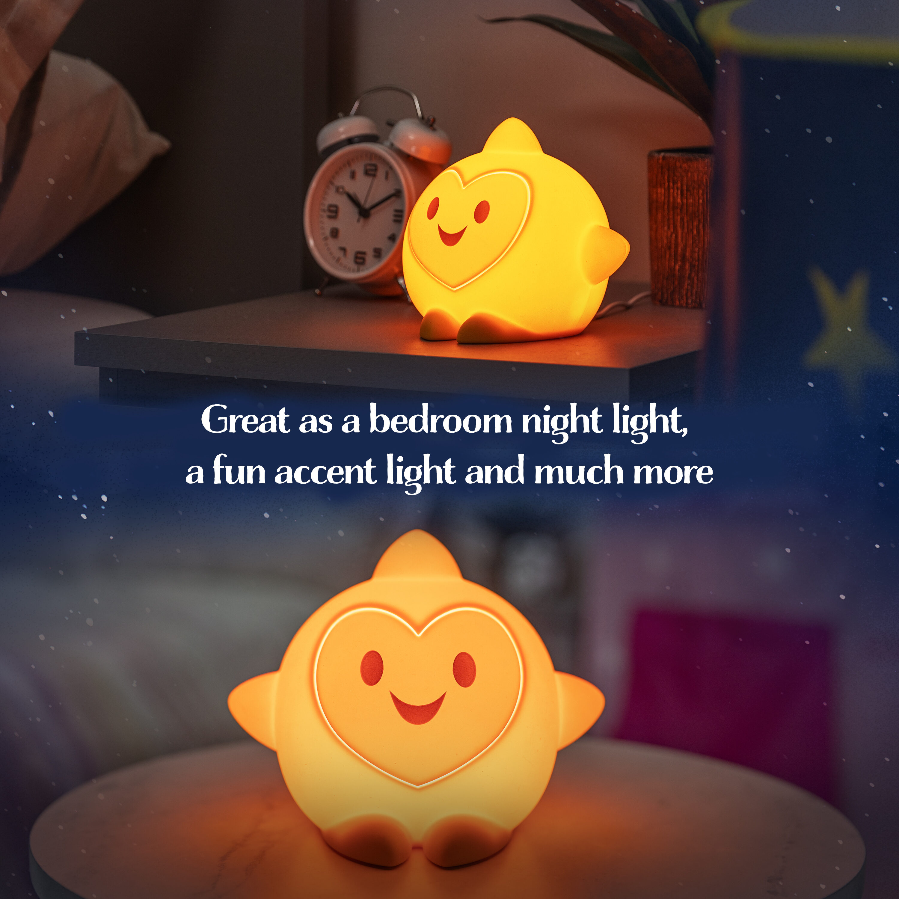  Disney Wish Hug & Wish Star 10-Inch Glowing Plush Star,  Soothing Night Light, Officially Licensed Kids Toys for Ages 3 Up by Just  Play : Toys & Games