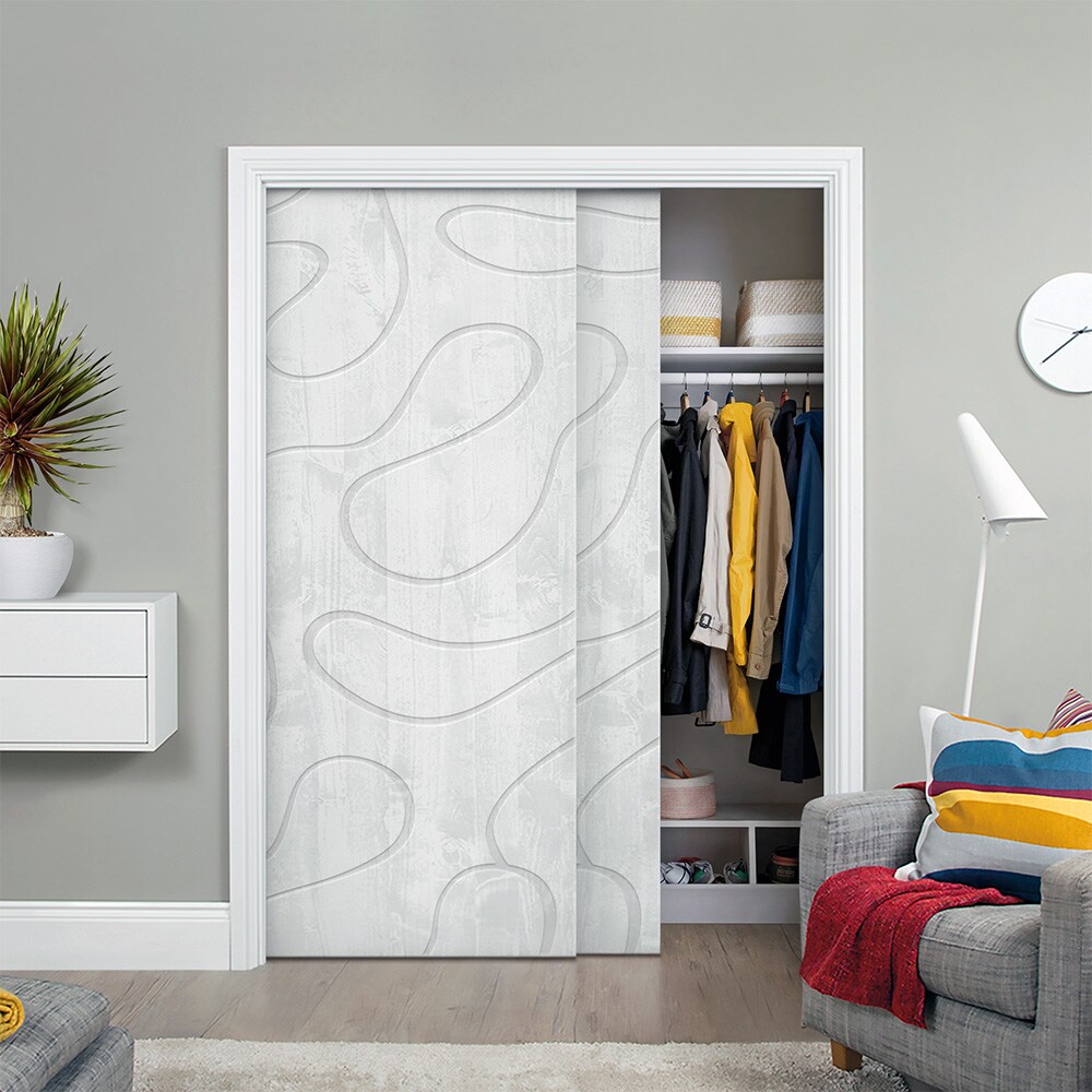CALHOME CFJ228-84X24-WT(2) Bifold-Sliding-Closet-Doors - View #2