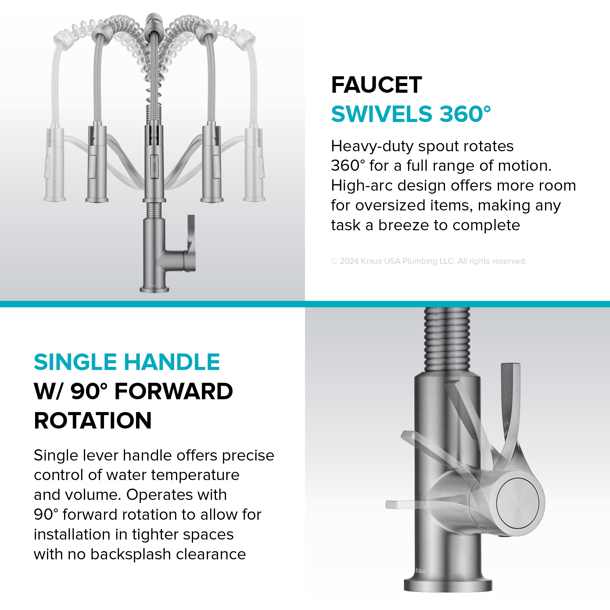 Kraus KPF-2635SFBBMB Kitchen-Faucets - View #12