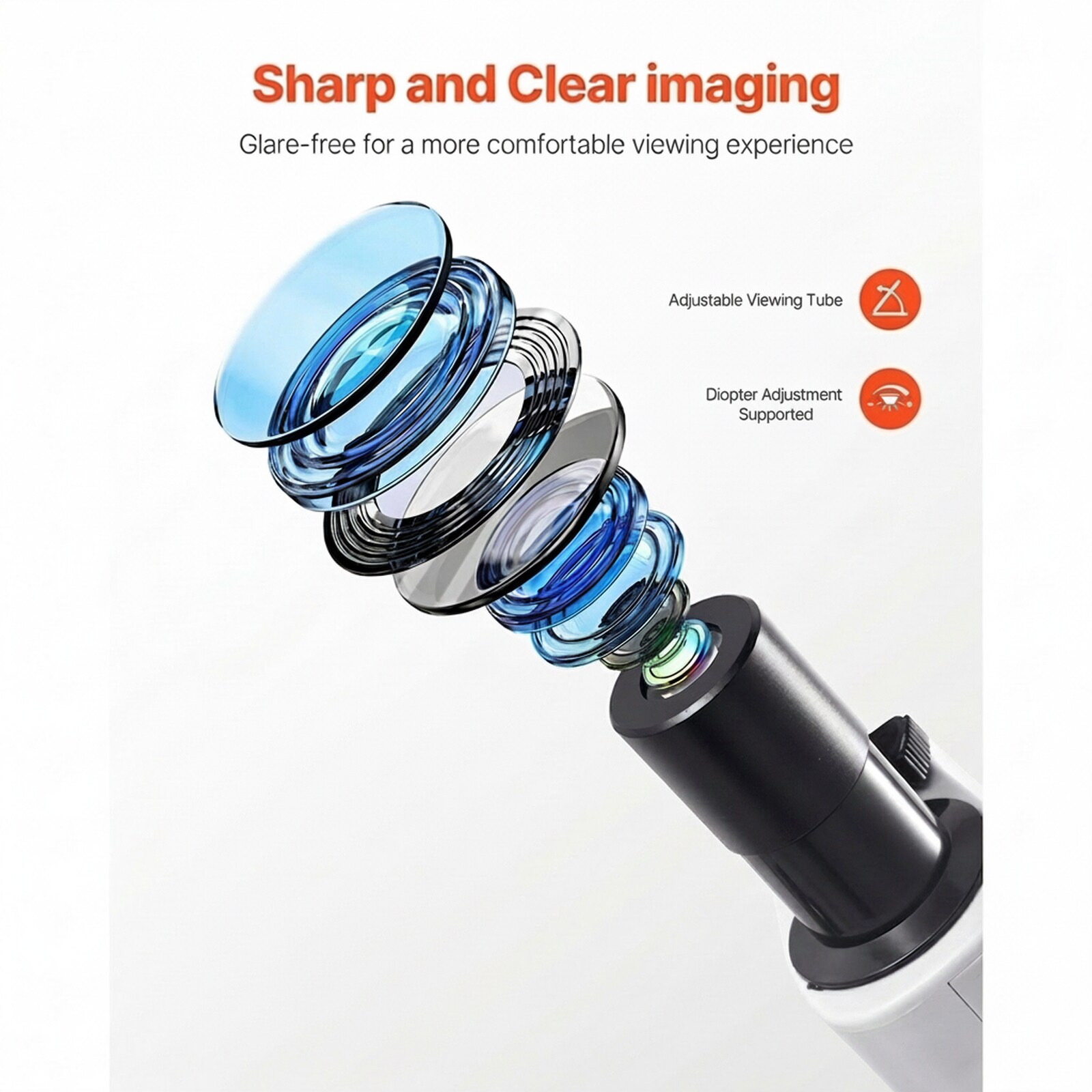 GIVIMO 40-2000X Binocular Compound Microscope for Adults Students with ...