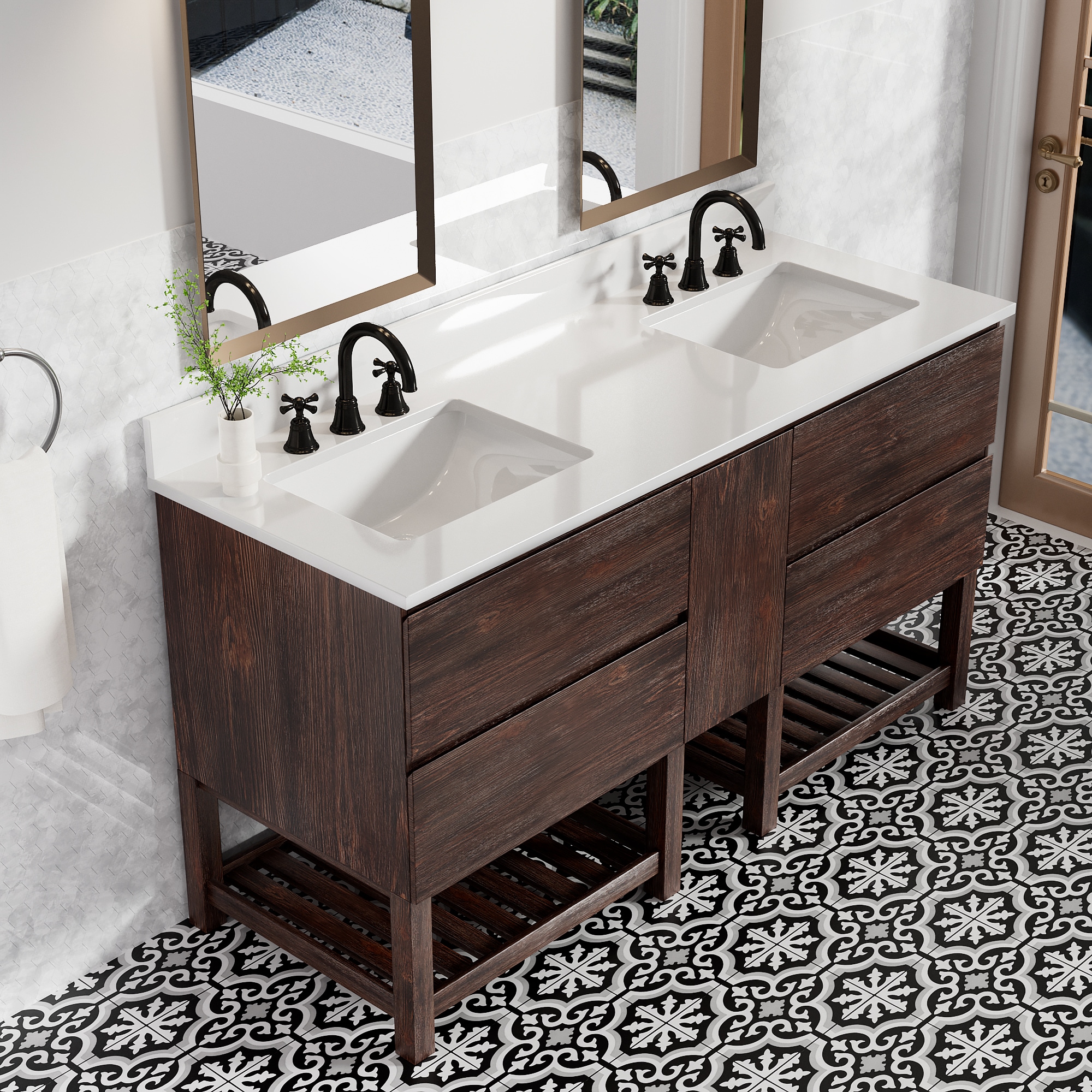 JEAREY JE-XNECWSF-DK Bath-Vanity-Combo - View #3