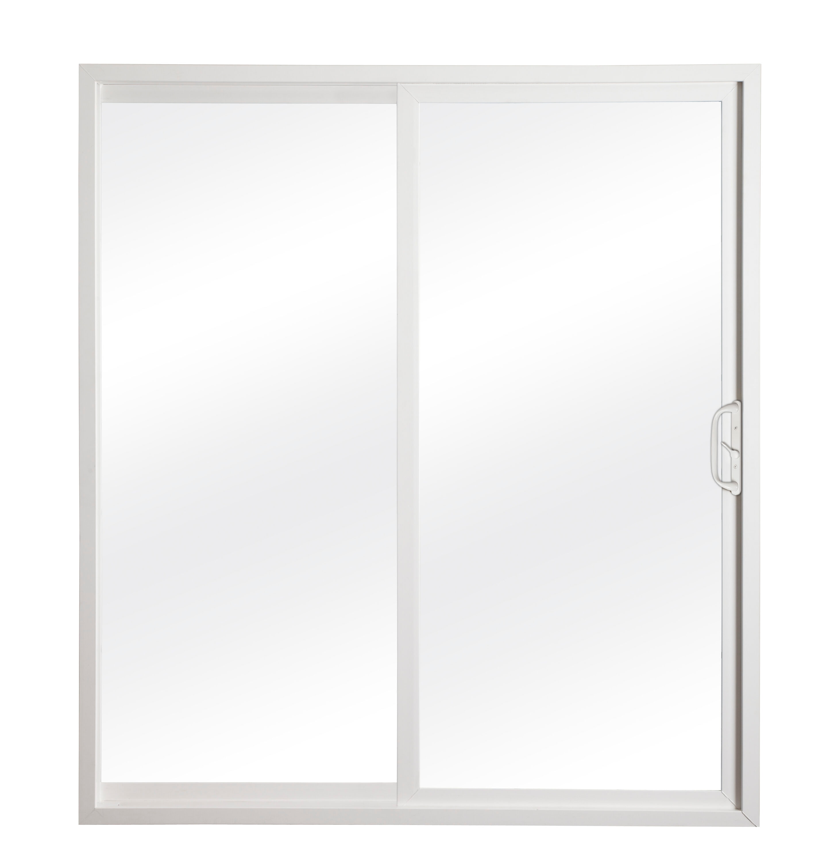 RELIABILT 719801223715 60-in x 80-in x 4-9/16-in Jamb White Vinyl Universal Sliding Patio Door with Low-E insulating Glass