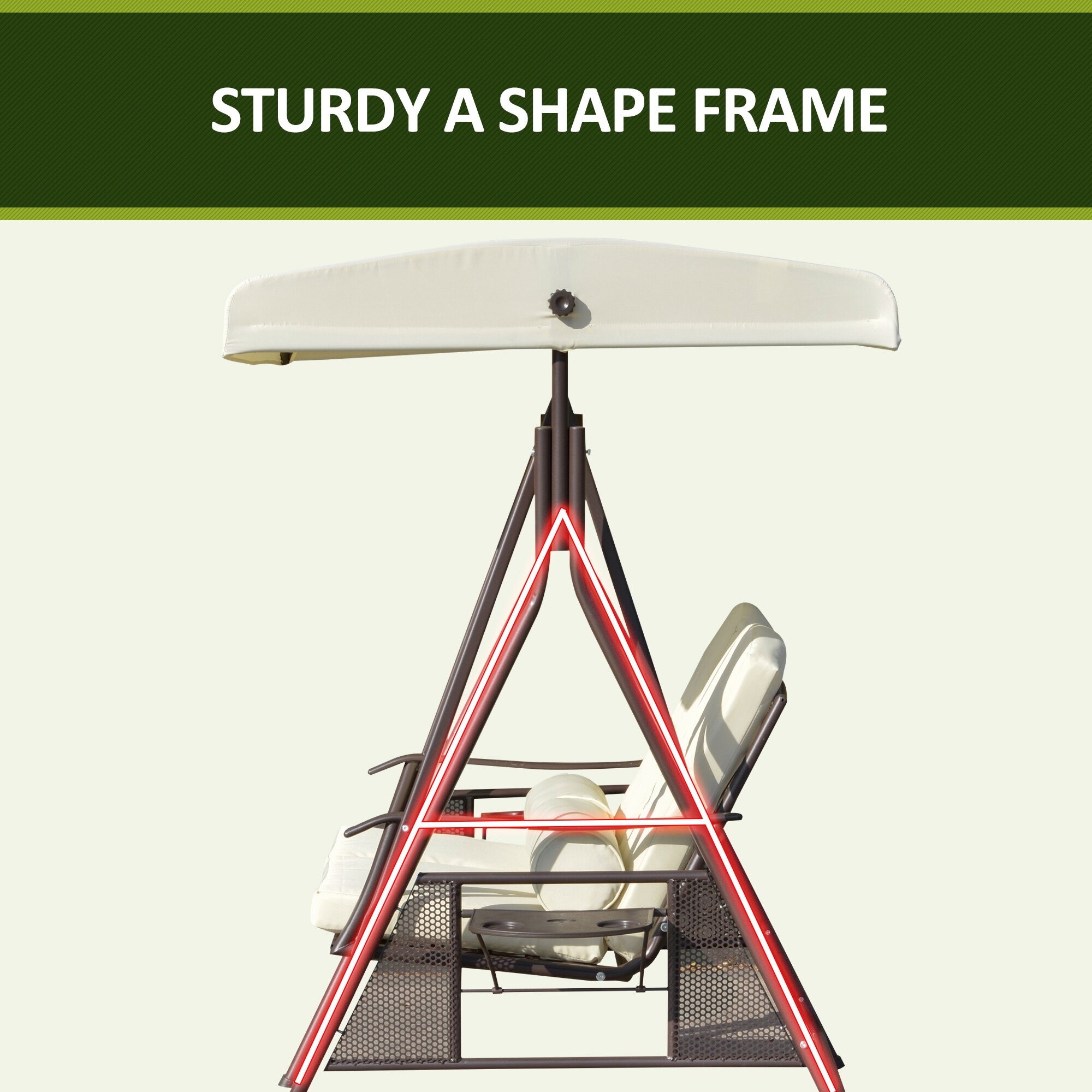 Outsunny 84A-258V01BG Swing-Gliders - View #8