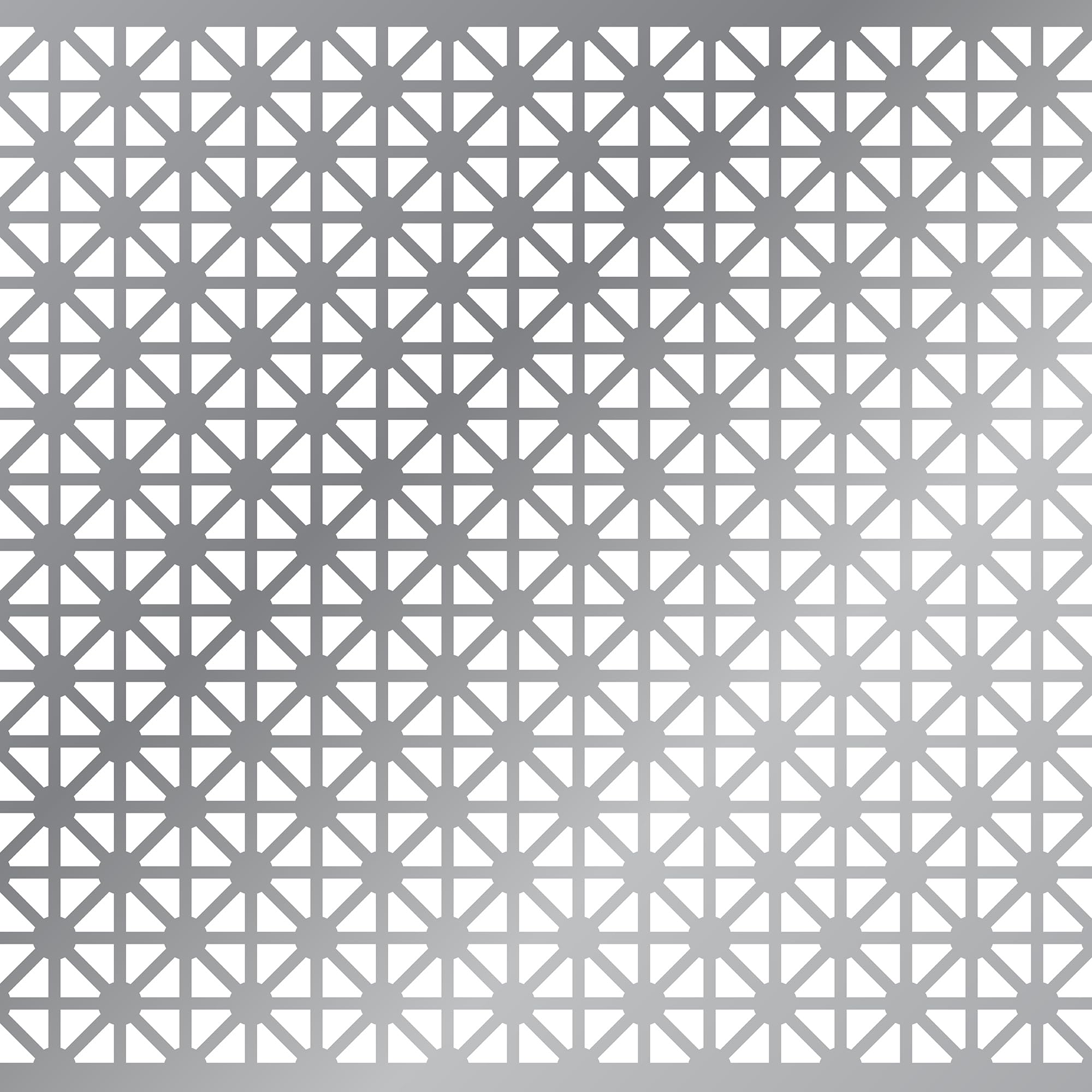 Randall Manufacturing Co., Inc Union Jack Perforated Aluminum Sheet - 3' x 3' - Silver - 1 Sheet