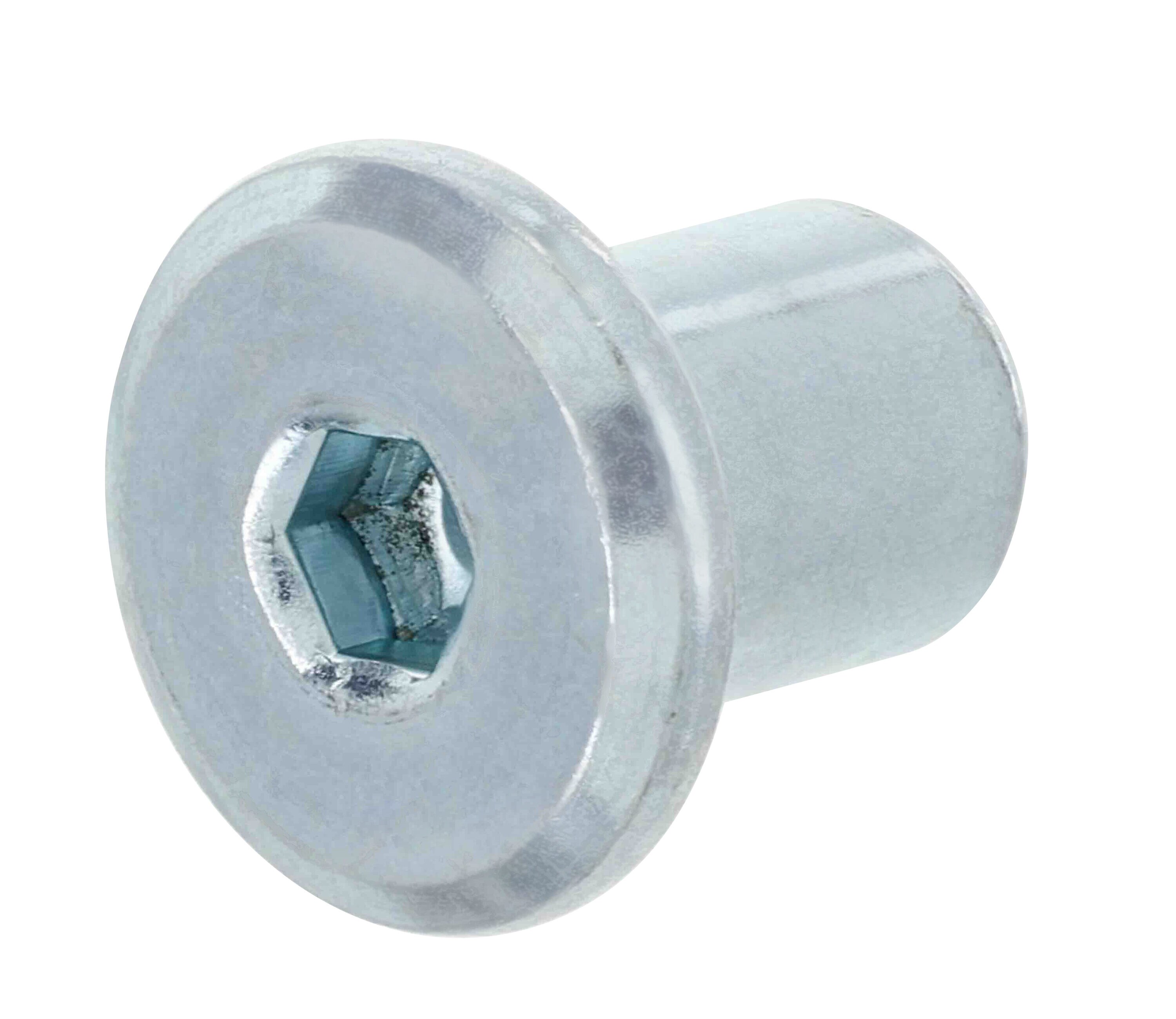 Hillman M6 Zinc Hex Drive Joint Connector Cap Nut #886274