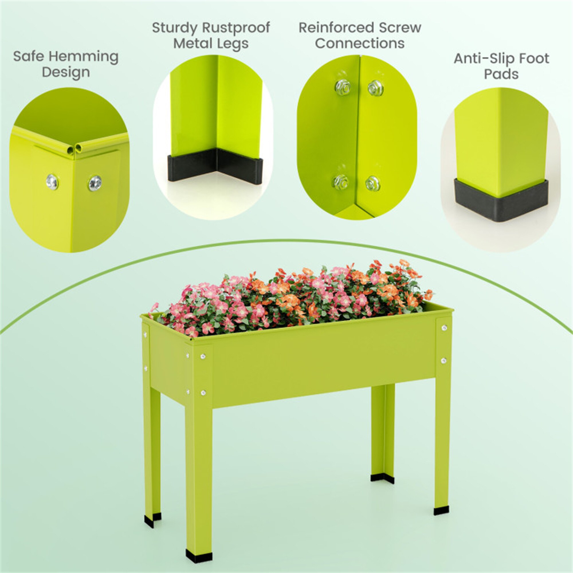 BABOOM BOM-T3985GN-CO Raised-Planter-Boxes - View #8