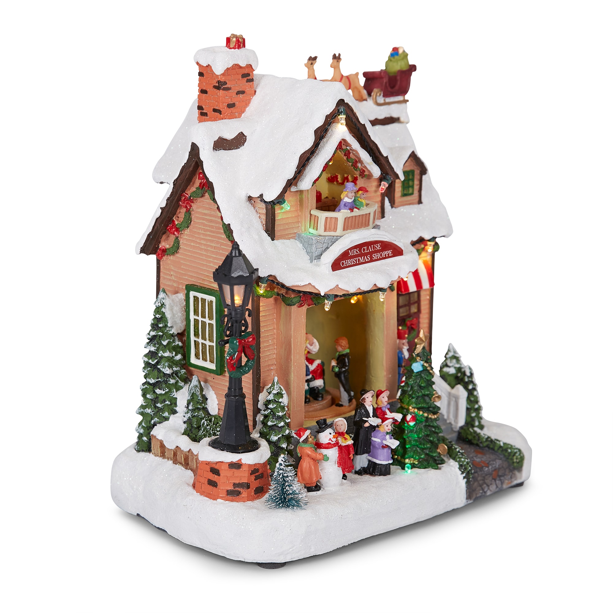 Carole Towne Ct Devon Bakery Lighted Village Scene in the Christmas  Villages department at