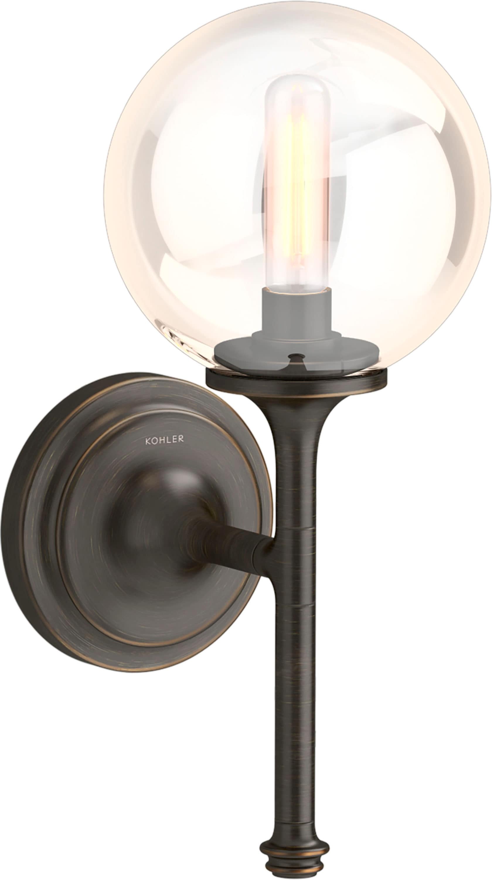 KOHLER 31761-SC01-BZL Bellera 5.94-in W 1 -Light Oil-rubbed Bronze Transitional Wall Sconce