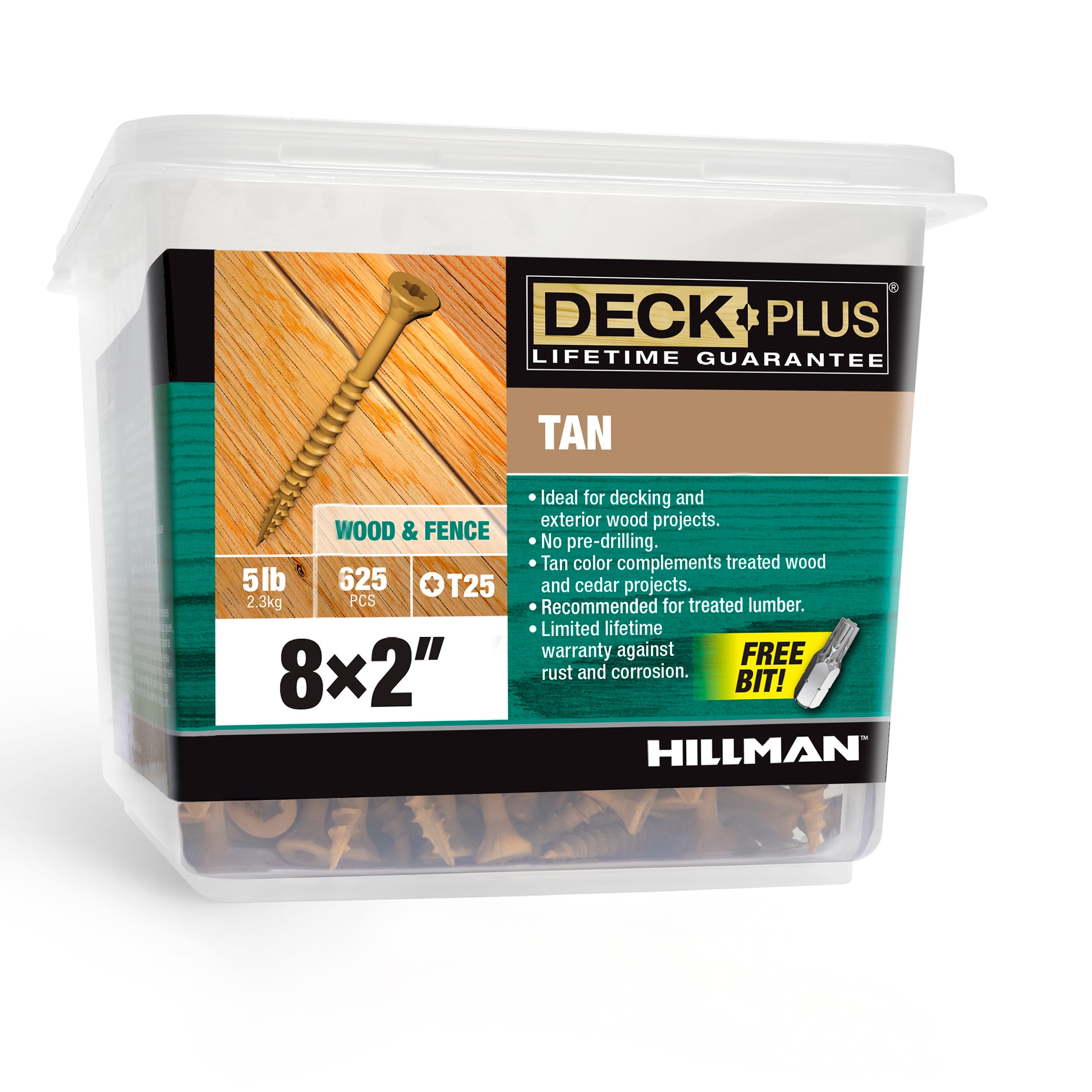 Deck Plus 48414 #8 x 2-in Wood to wood Deck Screws ( 625 -Per Box )