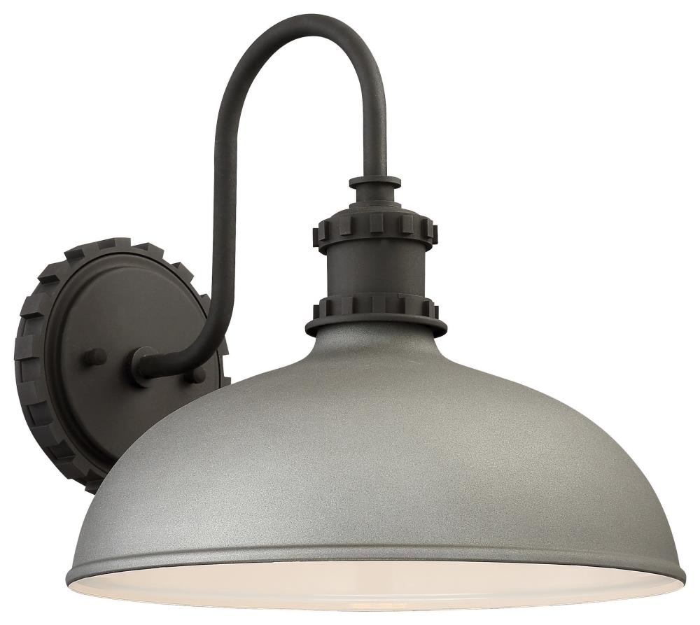 Minka Lavery 71251-295 Escudilla 1 -Light 11.75-in H Matte Gray Hardwired Dark Sky Outdoor Wall Light
