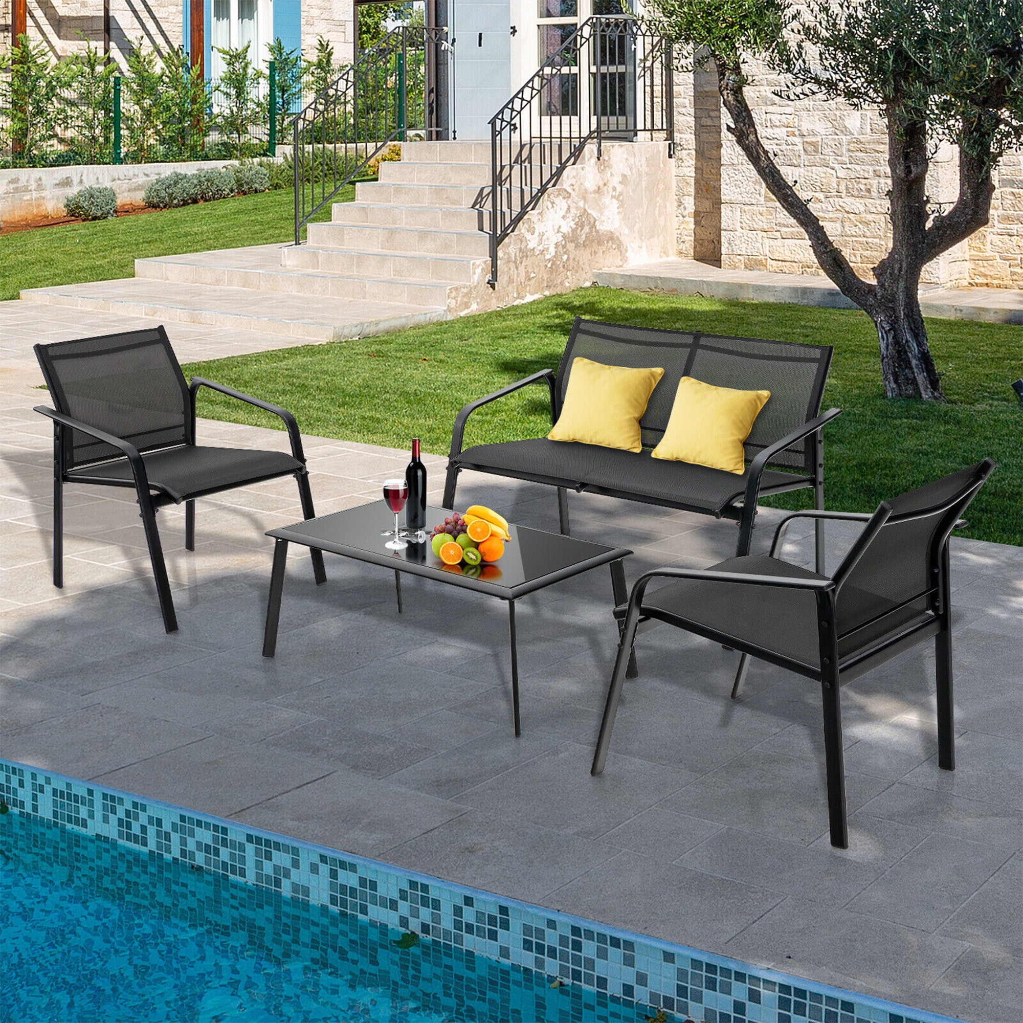 WELLFOR TDJ10474DK Patio-Conversation-Sets - View #5
