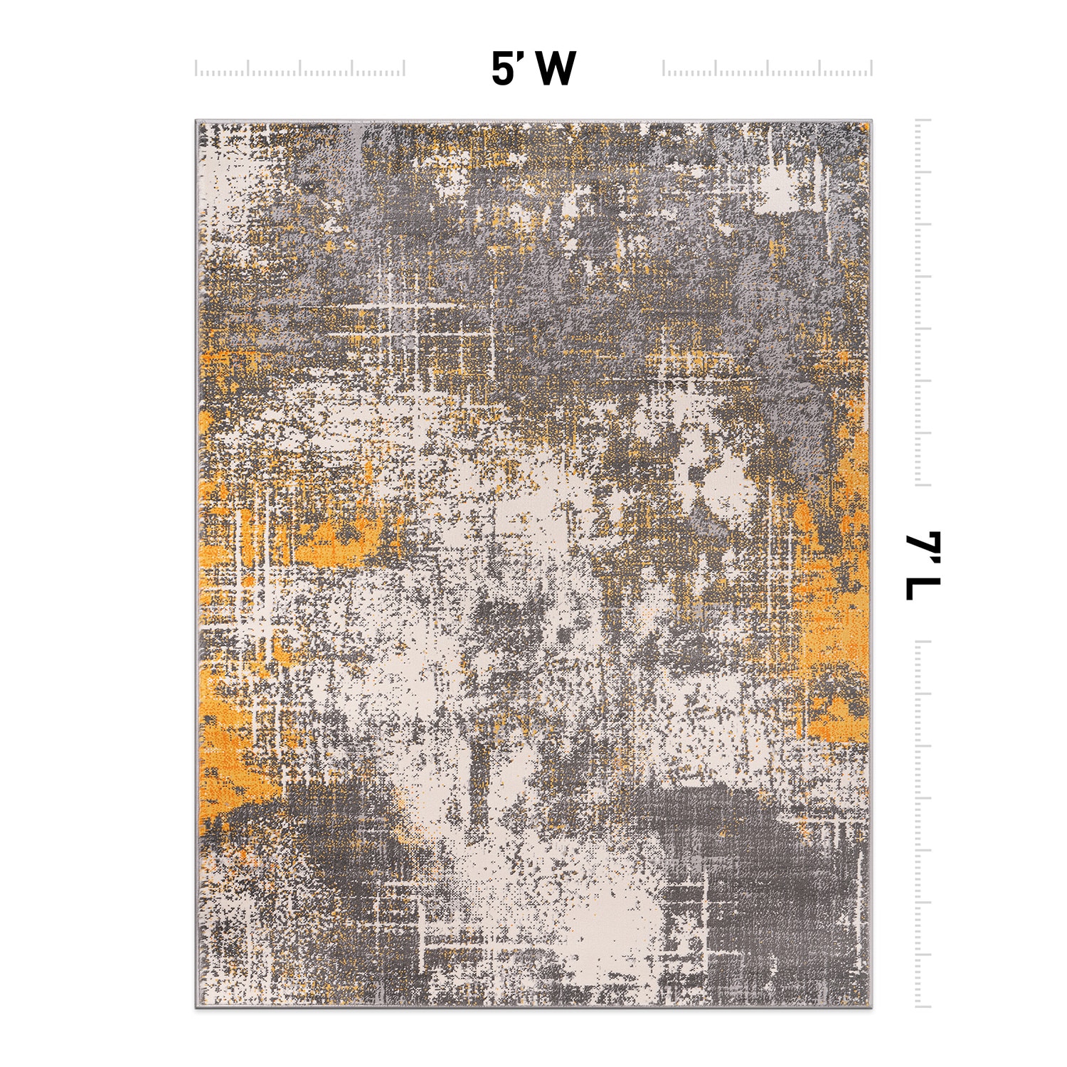 World Rug Gallery 4059YELLOW5X7 rugs - View #2
