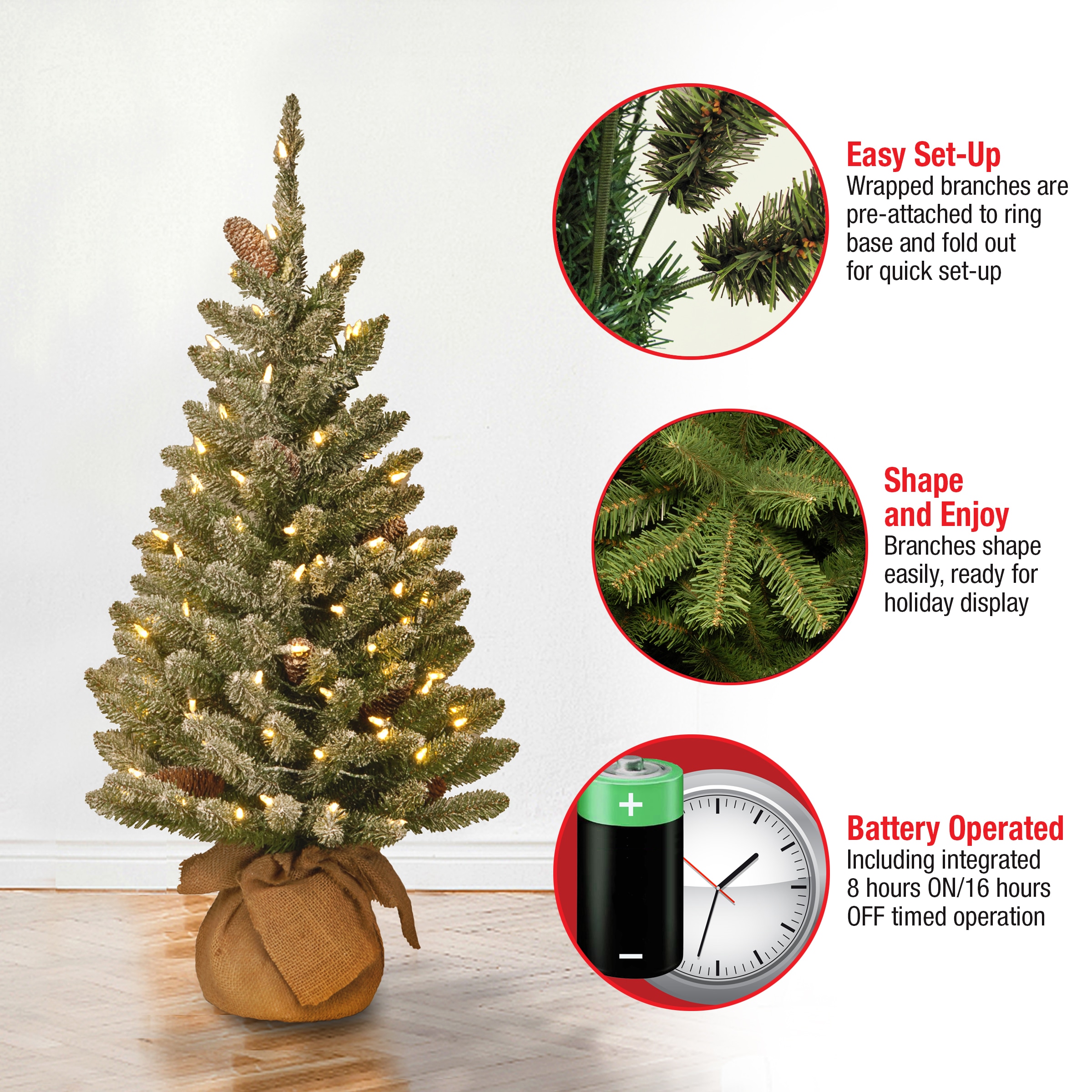National Tree Company SR1-328-30-B1 Artificial-Christmas-Trees - View #7