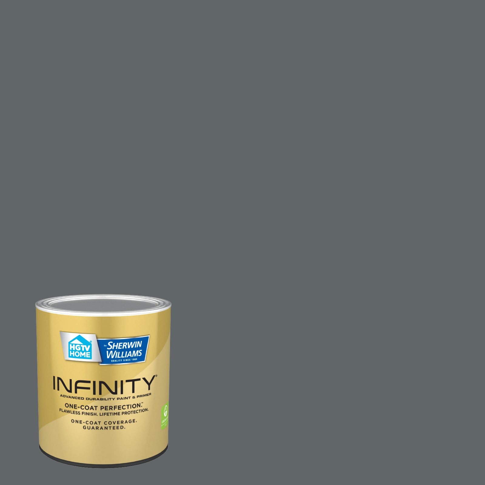 HGTV HOME by Sherwin-Williams Infinity Satin Web Gray Hgsw1462 Latex  Interior Paint + Primer (1-quart) at
