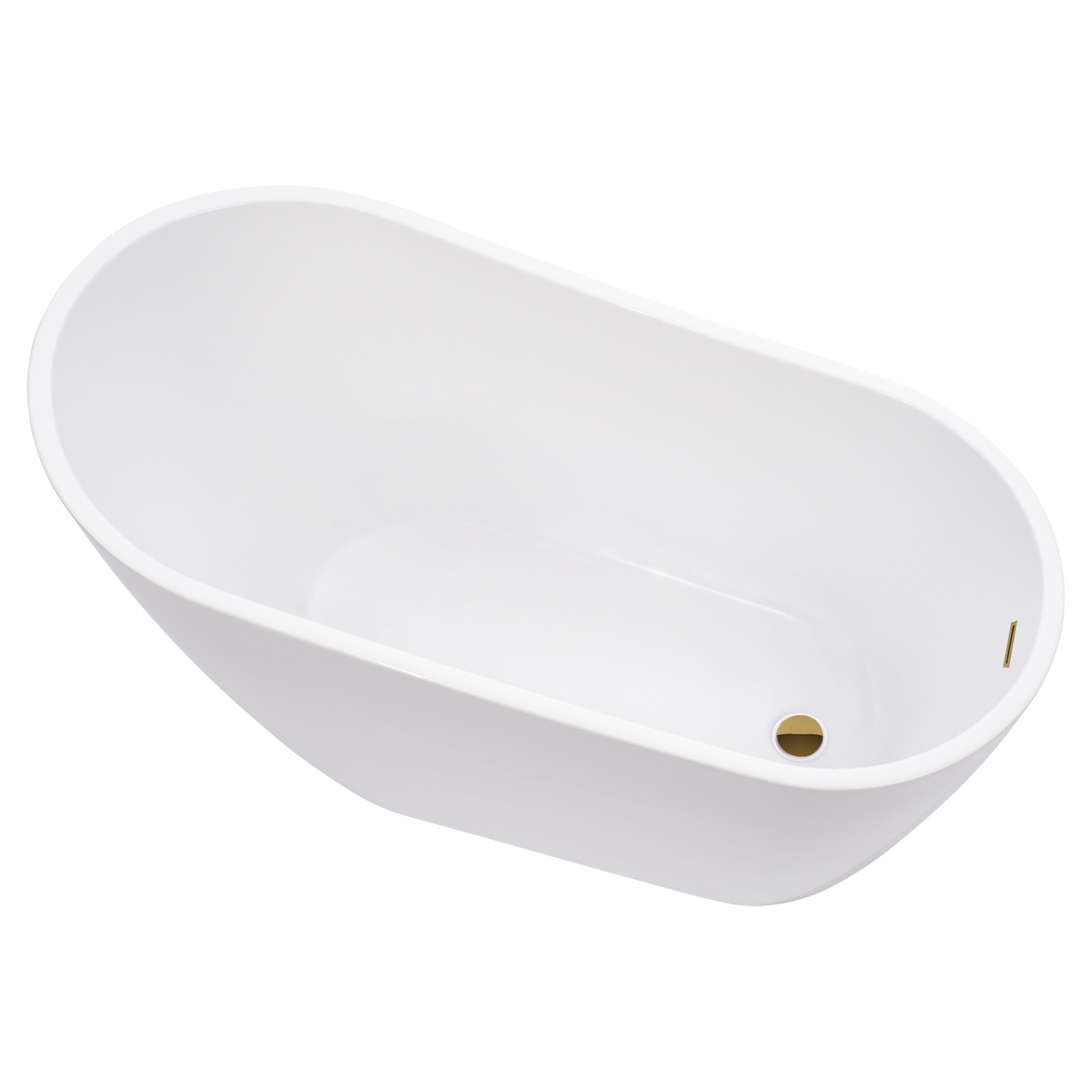 Cora 67" White Freestanding Acrylic Bathtub