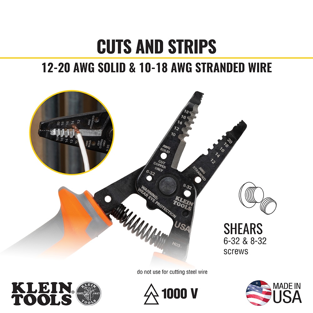 Klein Tools 11055RINS Wire-Strippers-Crimpers-Cutters - View #4