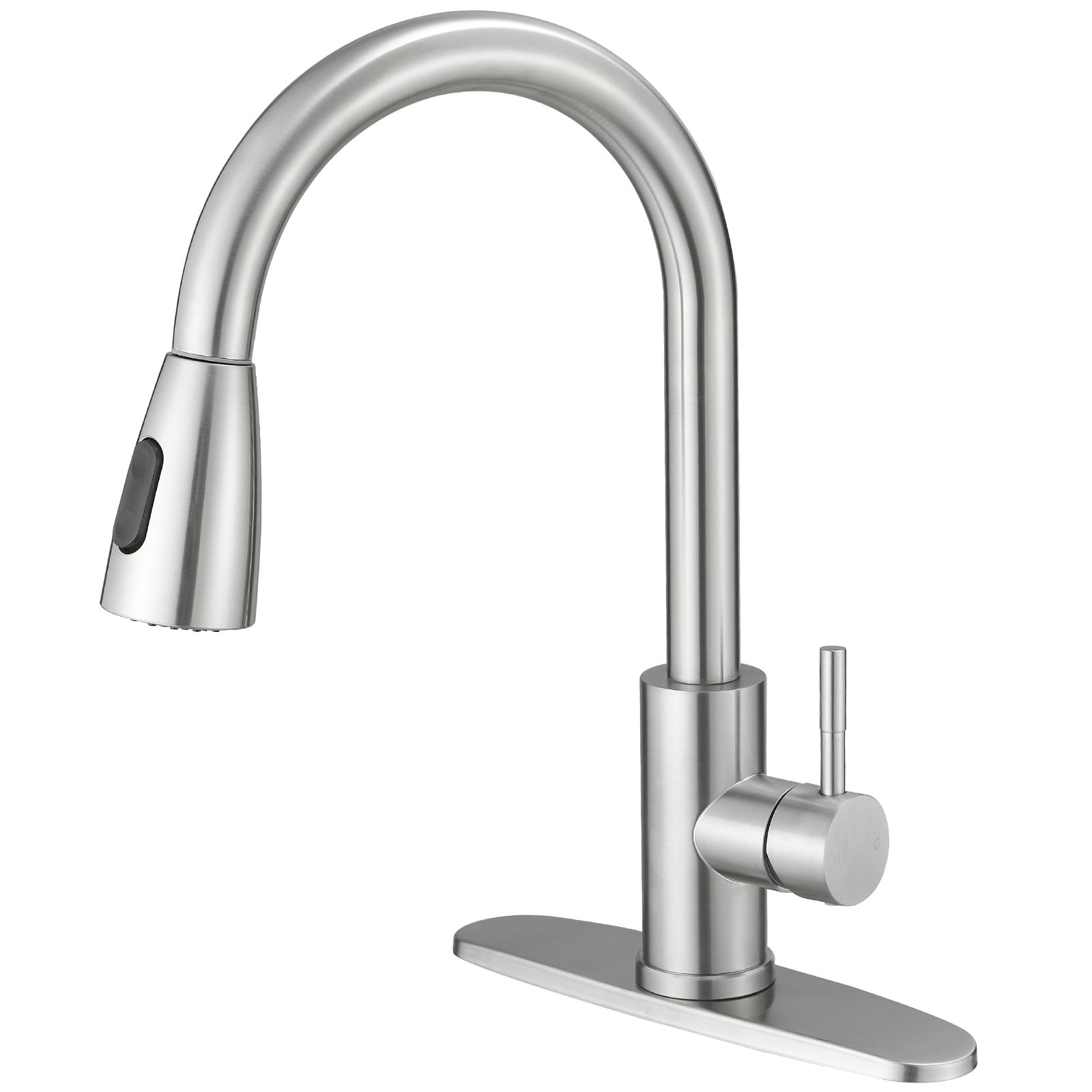 Brushed Nickel Single Handle Pull-Out Spray Kitchen Faucet