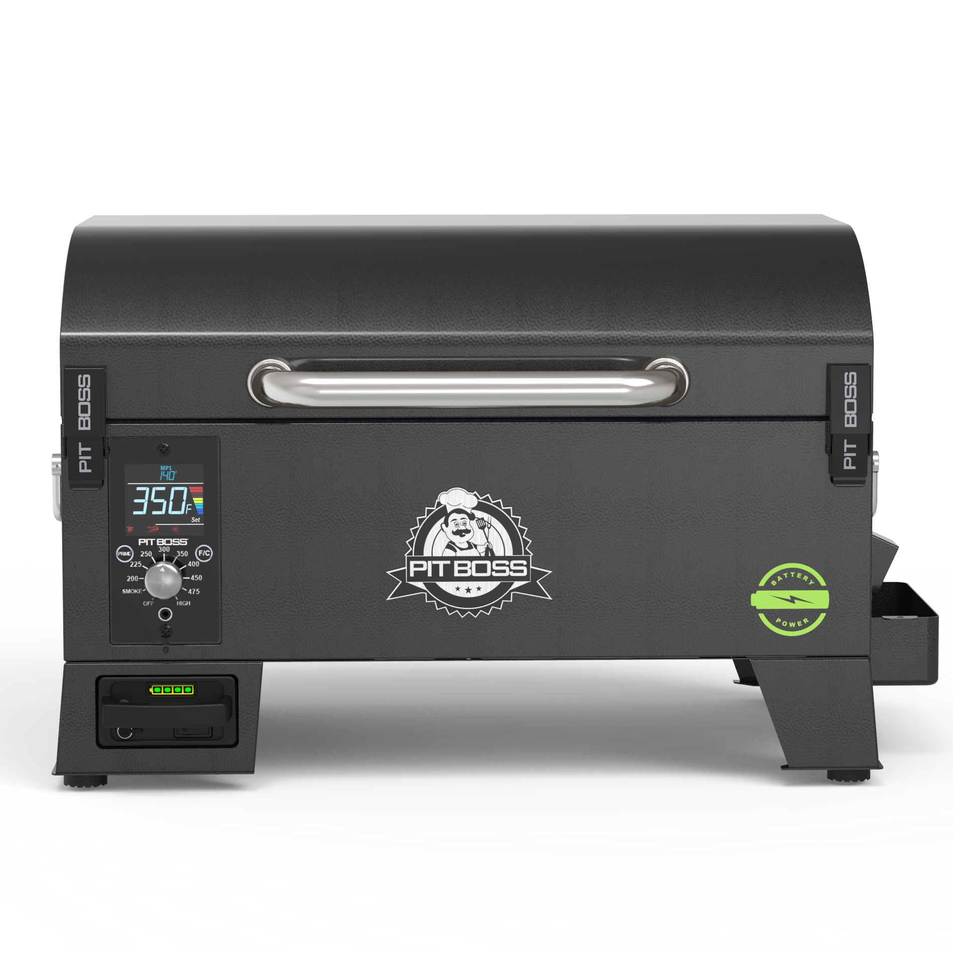 Pit Boss 10798 Battery Powered 256-Sq. in Black Portable Wood pellet Grill