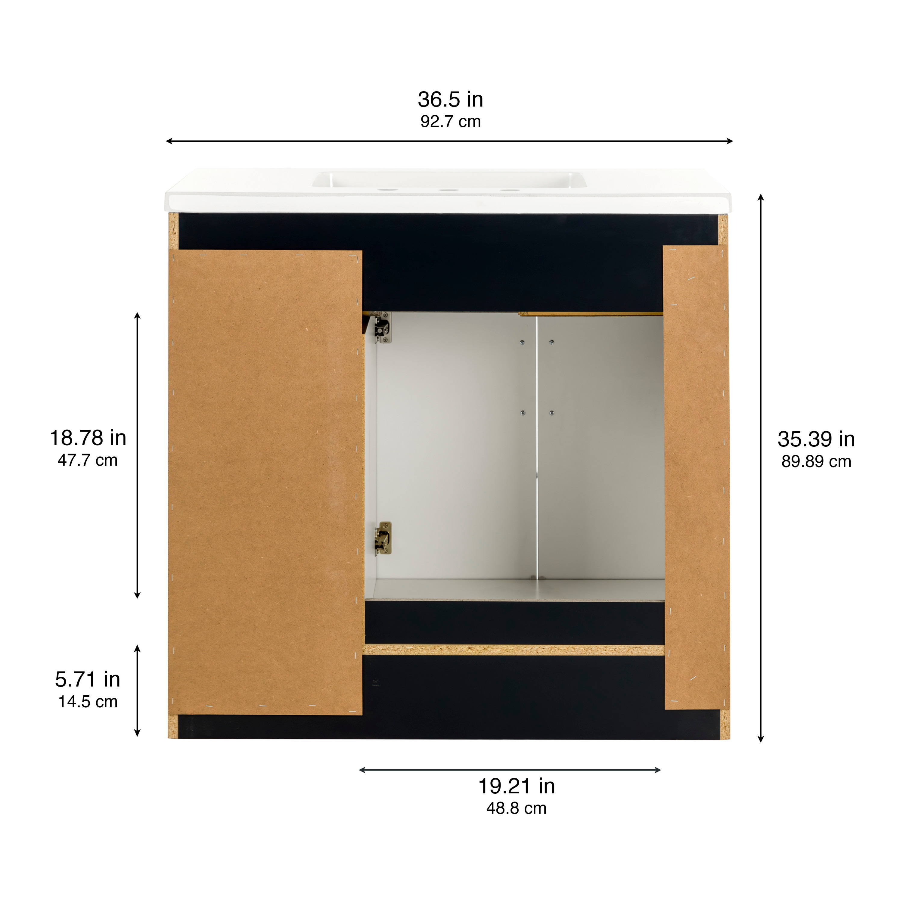 Style Selections CU36P2-DB Bath-Vanity-Combo - View #5