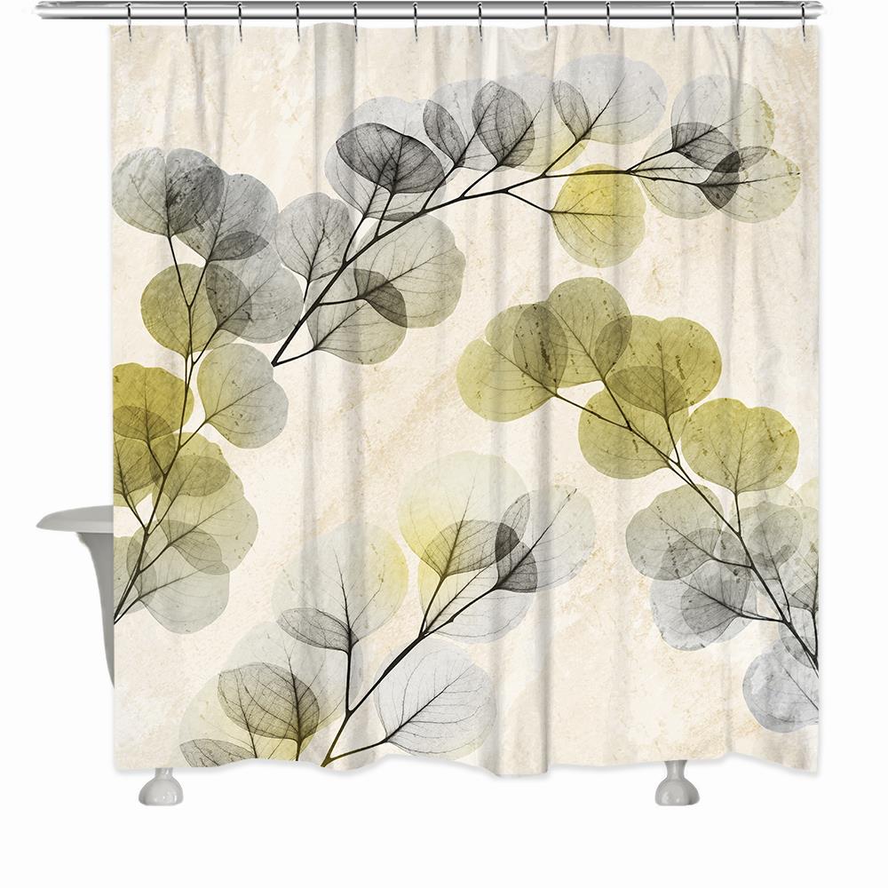 Laural Home Shower Curtains 71-in W x 72-in L Smoky X-ray Floral ...