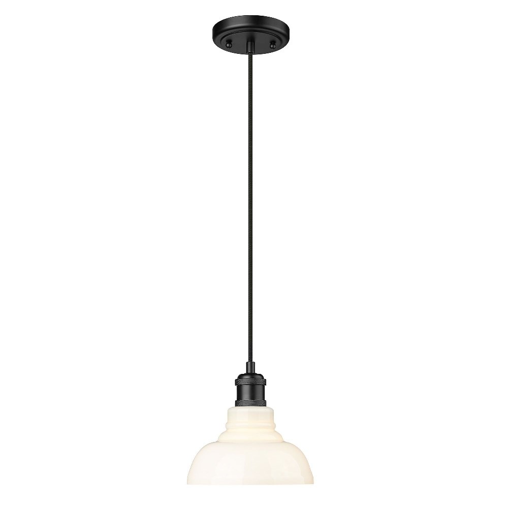 Golden Lighting Carver 1 Light Small Pendant by Golden - 0305-S