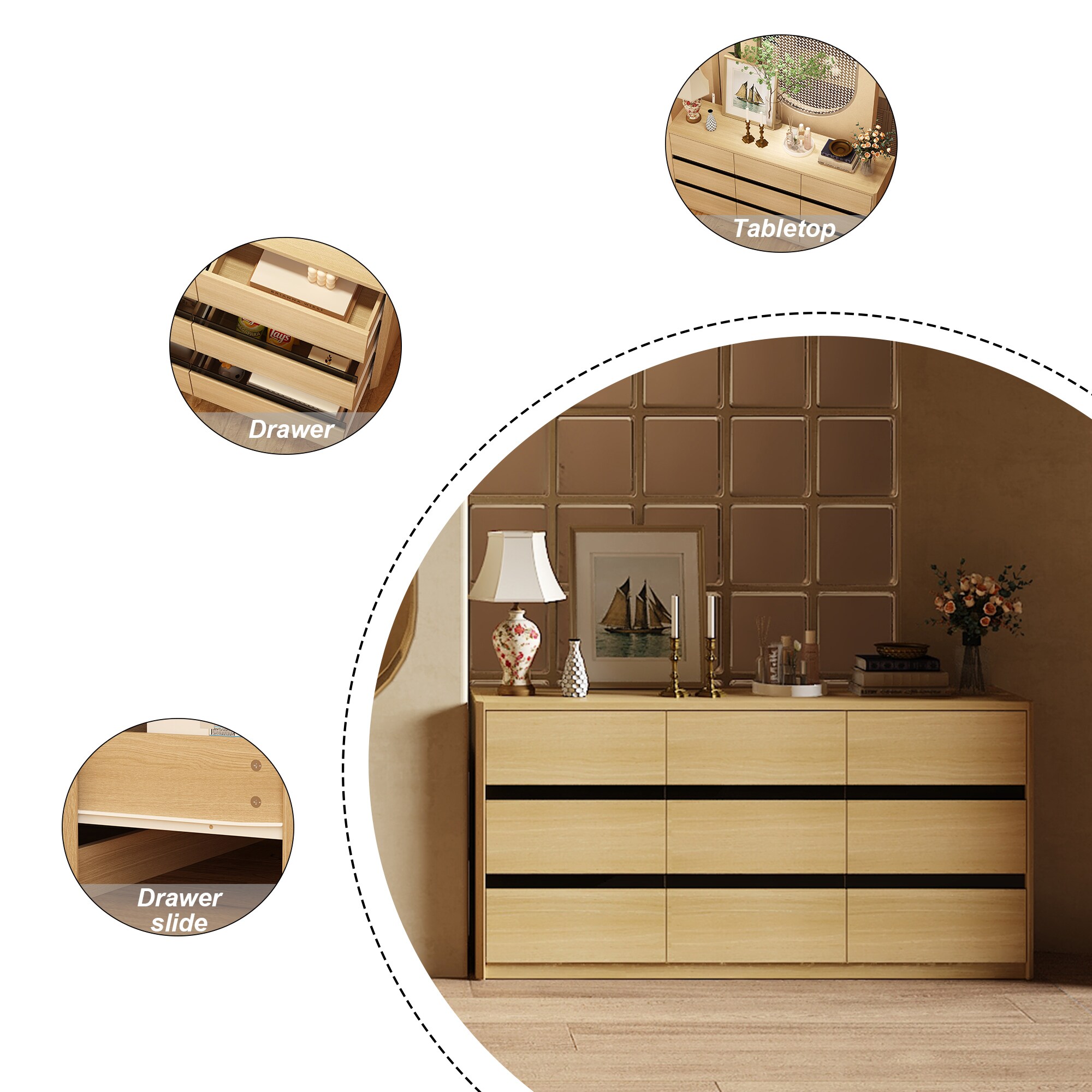 FUFU&GAGA LJY-WFJWL0048-01 dressers - View #7