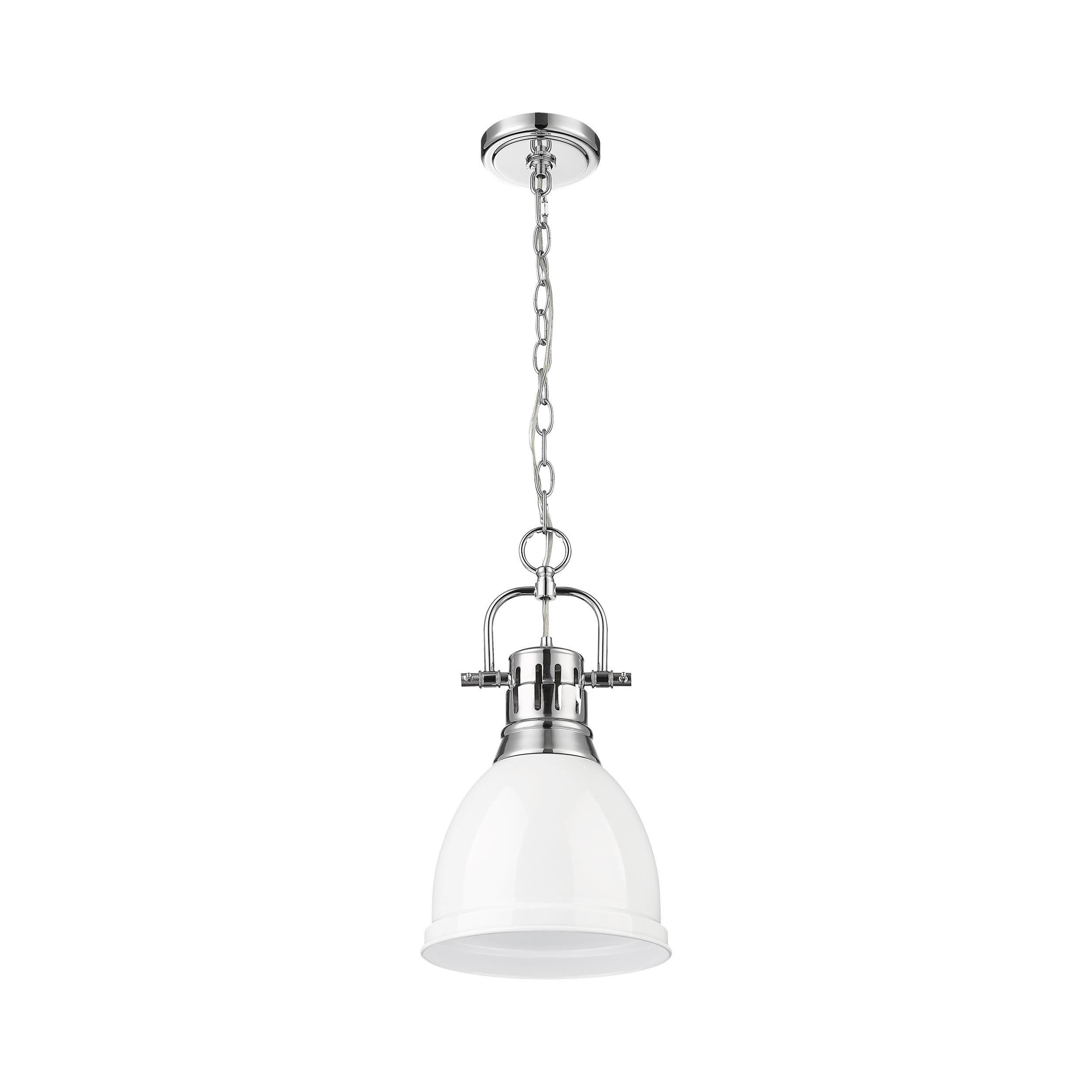 Golden Lighting 3602-S CH-WH Pendant-Lights - View #2