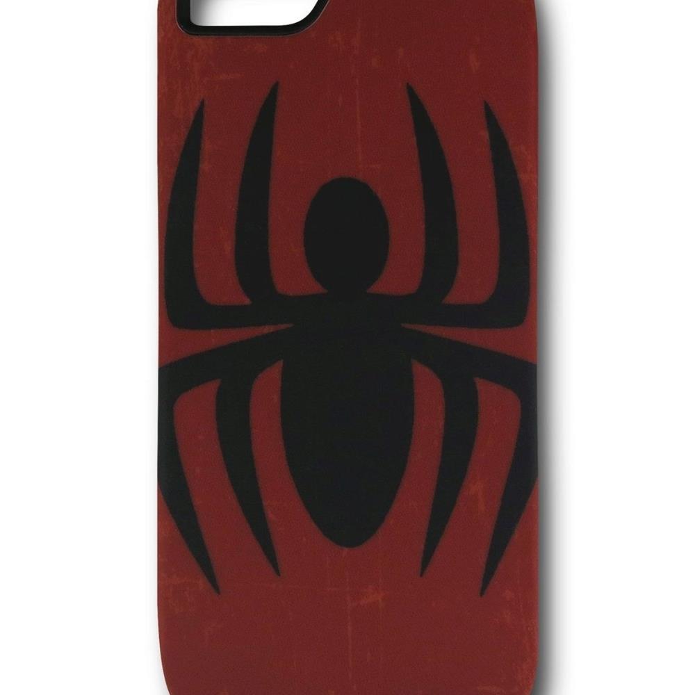  MNMR73871 Spider-Man cellspdsymrdip5 Spider-Man Symbol Distressed iPhone 5 Case- Red