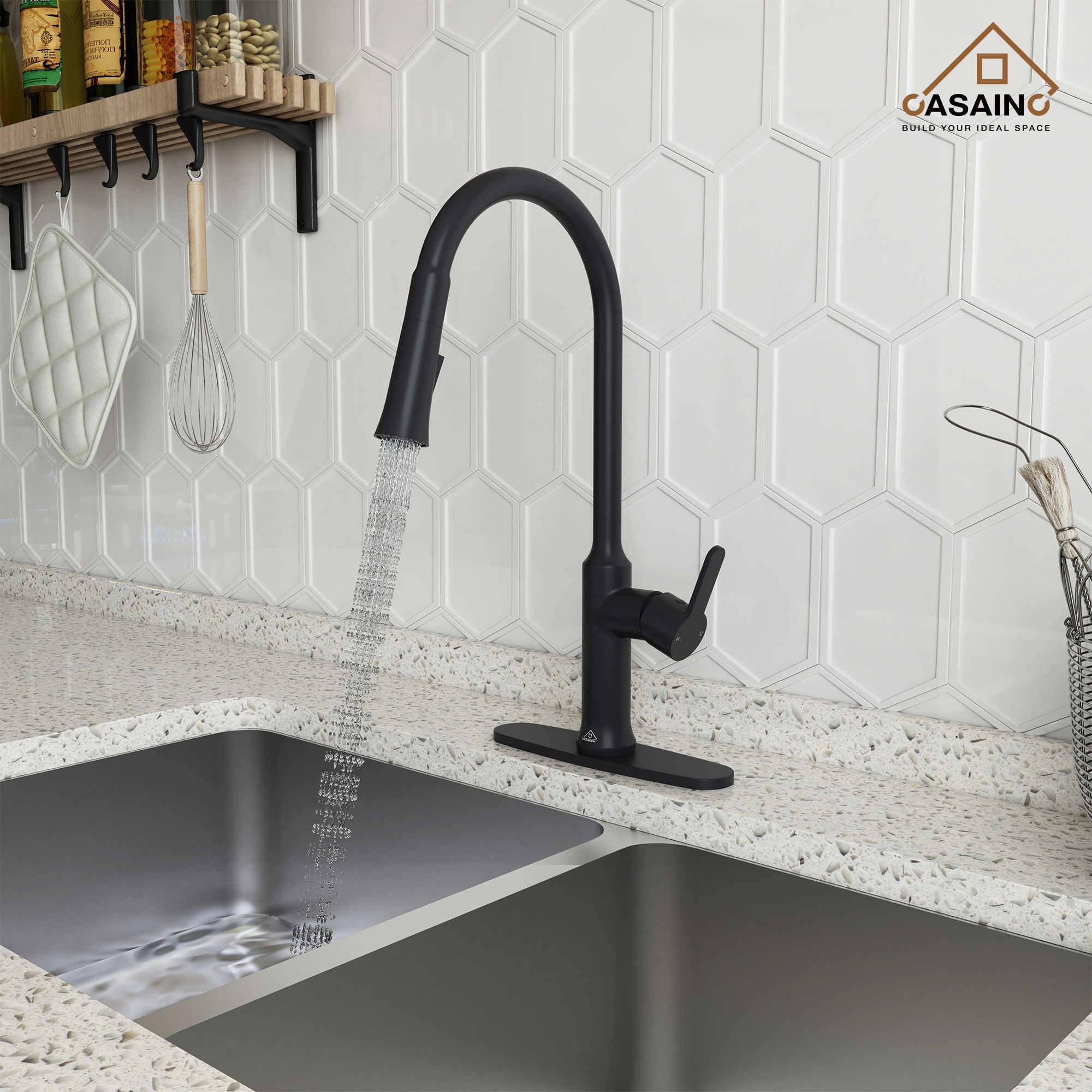 CASAINC CA-YW5BN067 Kitchen-Faucets - View #3