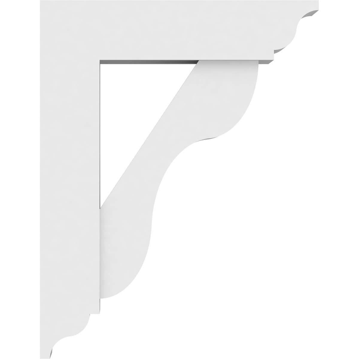 Ekena Millwork BKTP03X14X18CAR01 Exterior-Brackets-Braces - View #3
