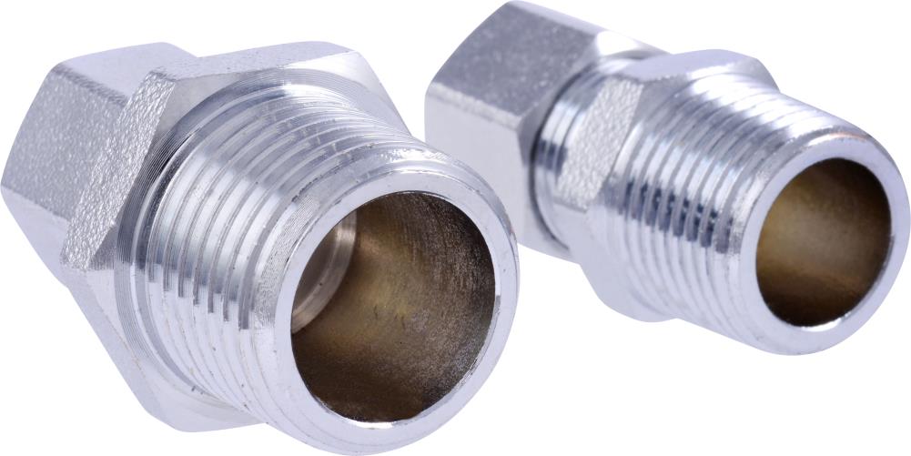 EZ-Fluid Plumbing 20 x 3/8 Male Compression To 3/8-Inch Female Comp.  Stainless Steel Braided Faucet Connector Line Extension, Faucet Extension  Supply Hose Connector Lines, Fits Most Faucet 