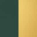 Green with Brushed Gold Trim