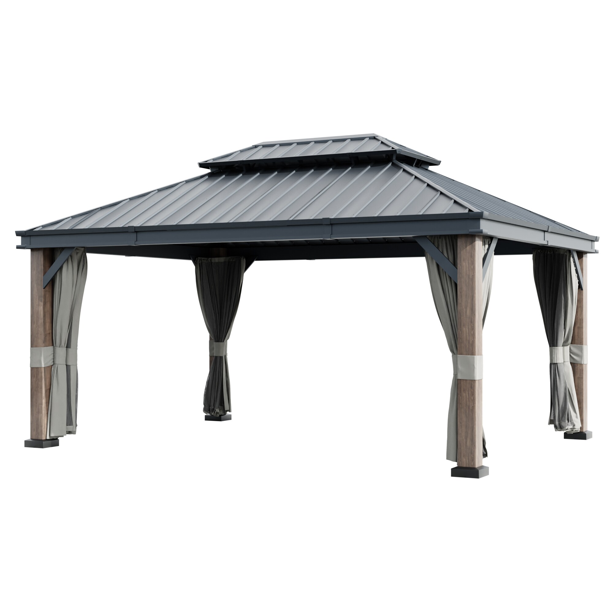 Gardenbee HGL-A09 Wood-Resin-Gazebos - View #2