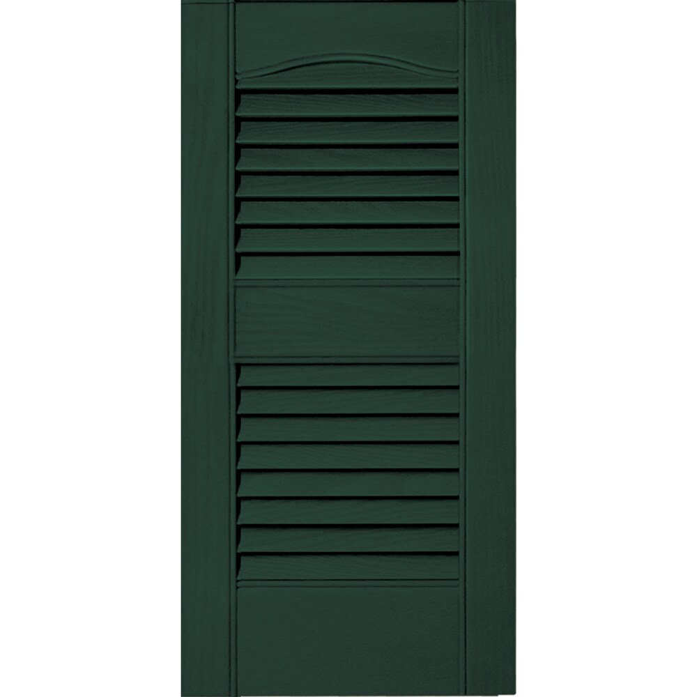 Vantage V1711225122 12.125-in W x 24.875-in H Midnight Green Exterior Shutters
