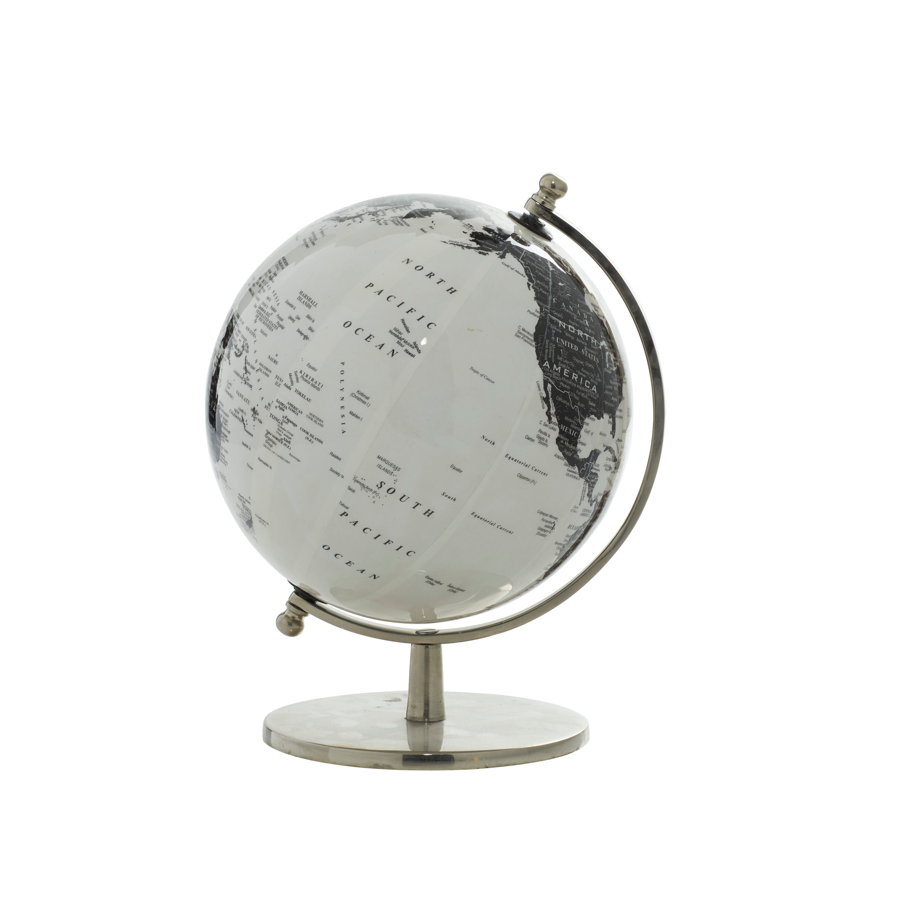 Grayson Lane White Aluminum Modern Decorative Globe in the Decorative ...