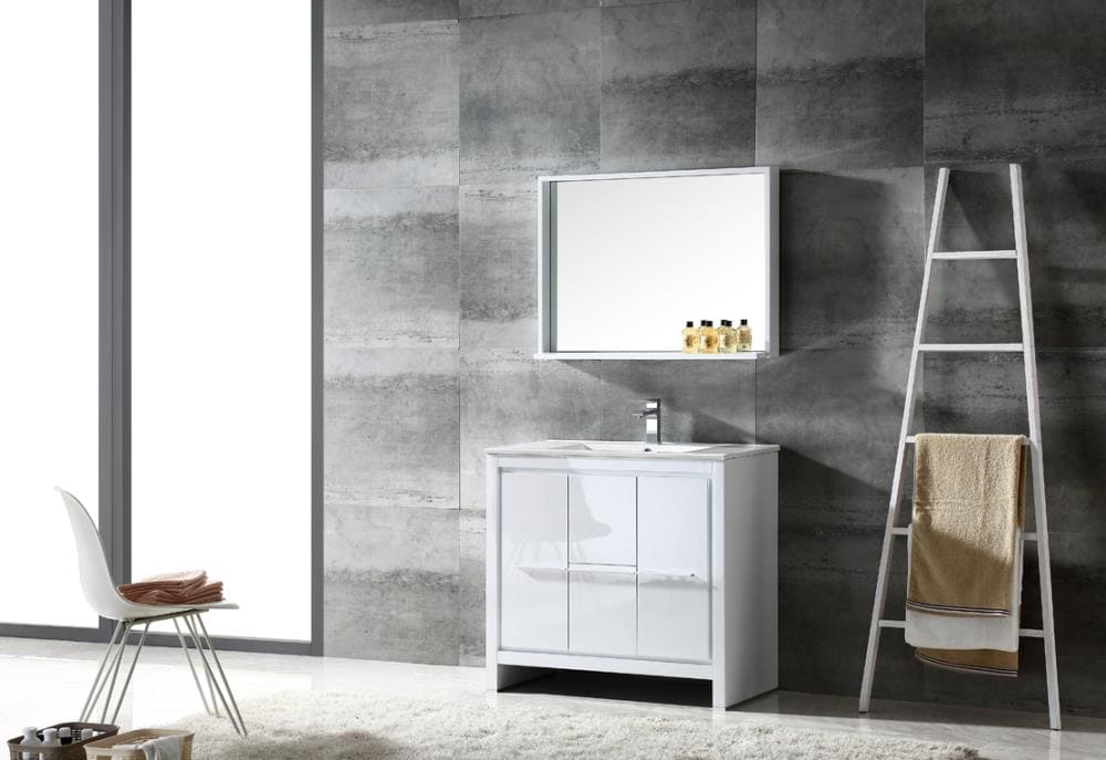 Fresca FVN8136WH Bath-Vanity-Combo - View #2
