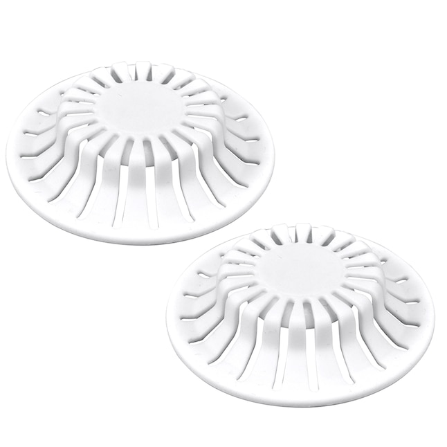 Danco White Bathroom Drain Cover In The Sink Drains Stoppers Department At Com - Bathroom Sink Stopper Screen