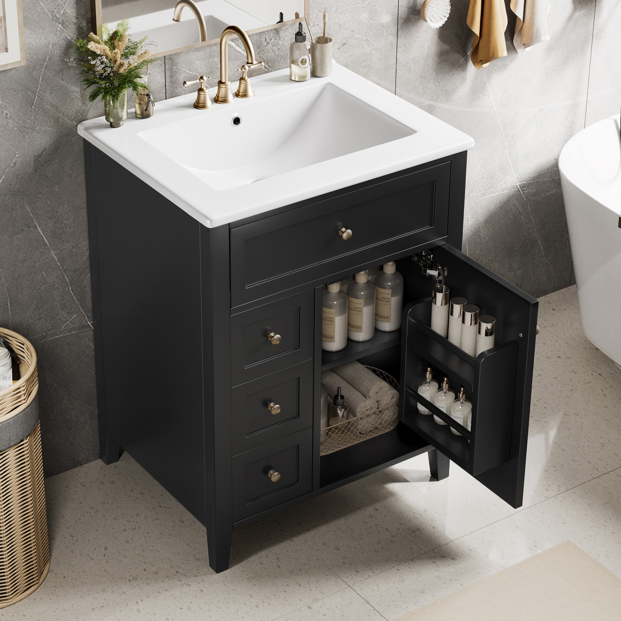 WELLFOR WA972DH Bath-Vanity-Combo - View #13