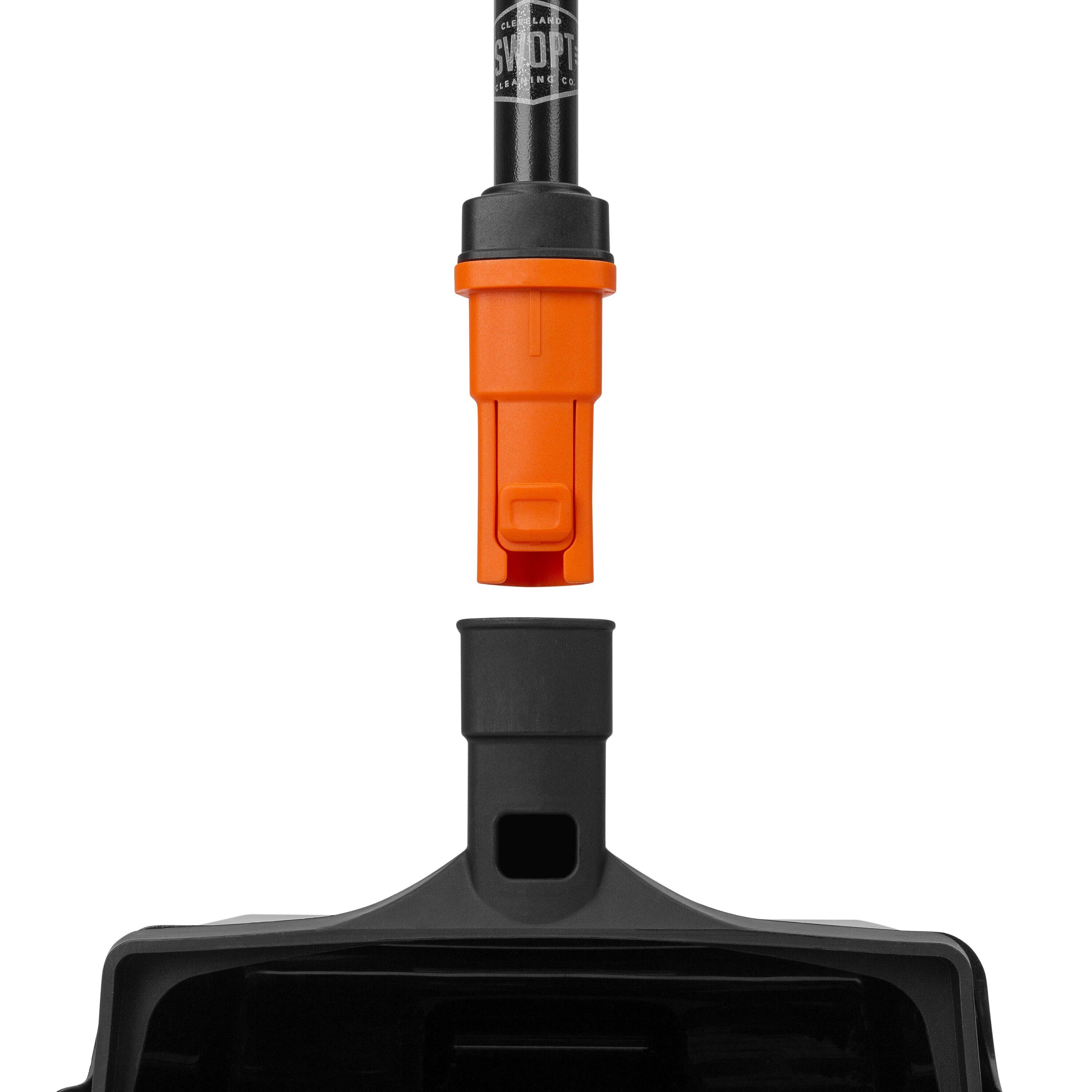 SWOPT Plastic 29 in. Handle with 12 in. Wide Upright Dustpan