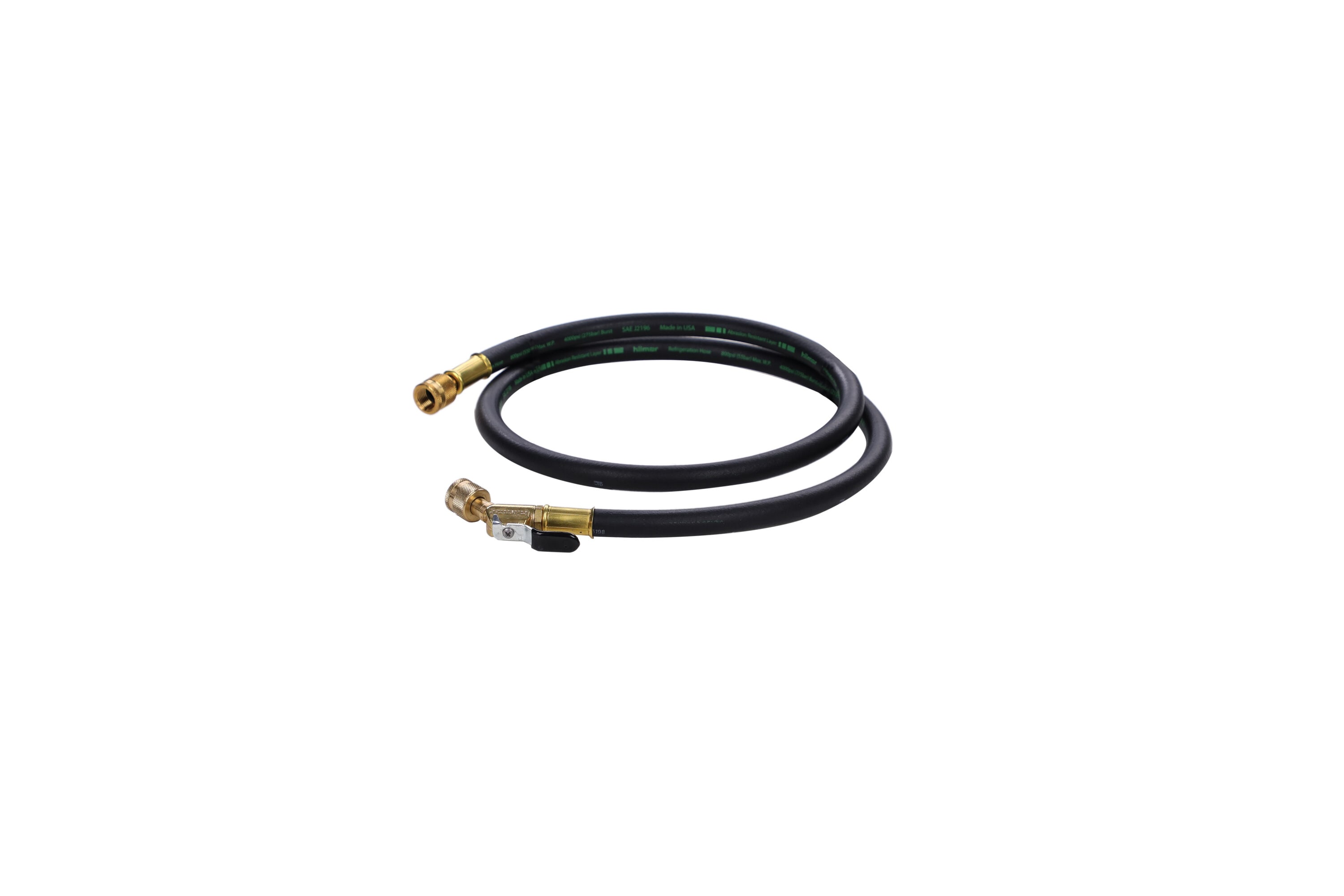 hilmor 1935926 60in x 3/8in Black Vacuum Hose with Ball Valve End