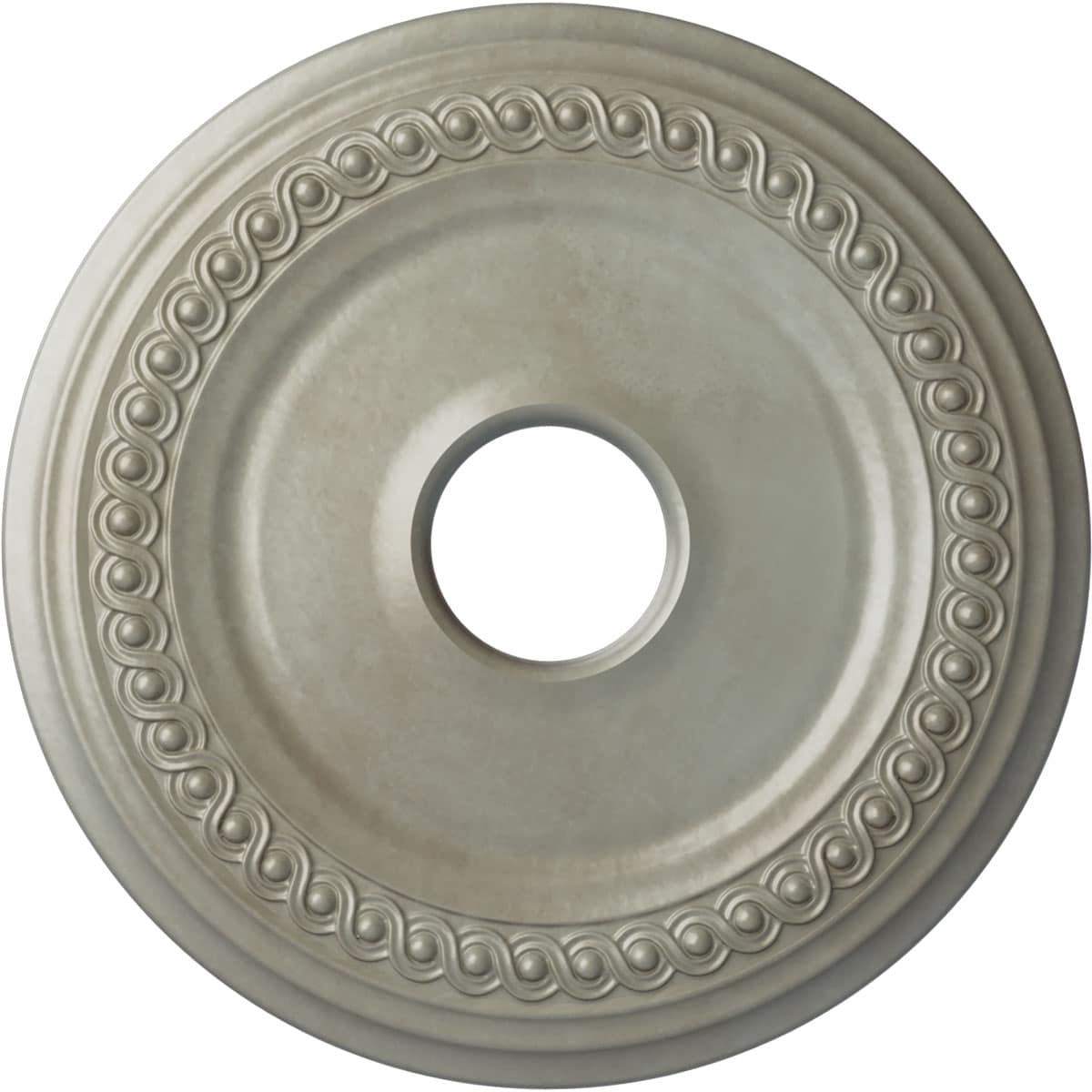 Ekena Millwork CM19CLFLS Classic 18.625-in W x 18.625-in L Painted Flash Gold Polyurethane Whole Ceiling Medallion