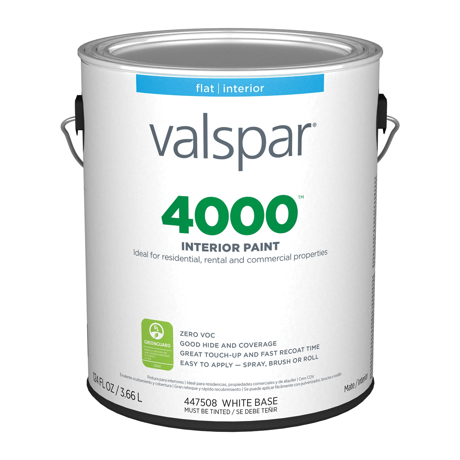 Valspar 007.9447508.007 4000 Flat Pastel Tintable Latex Interior Paint ( 1-gallon )
