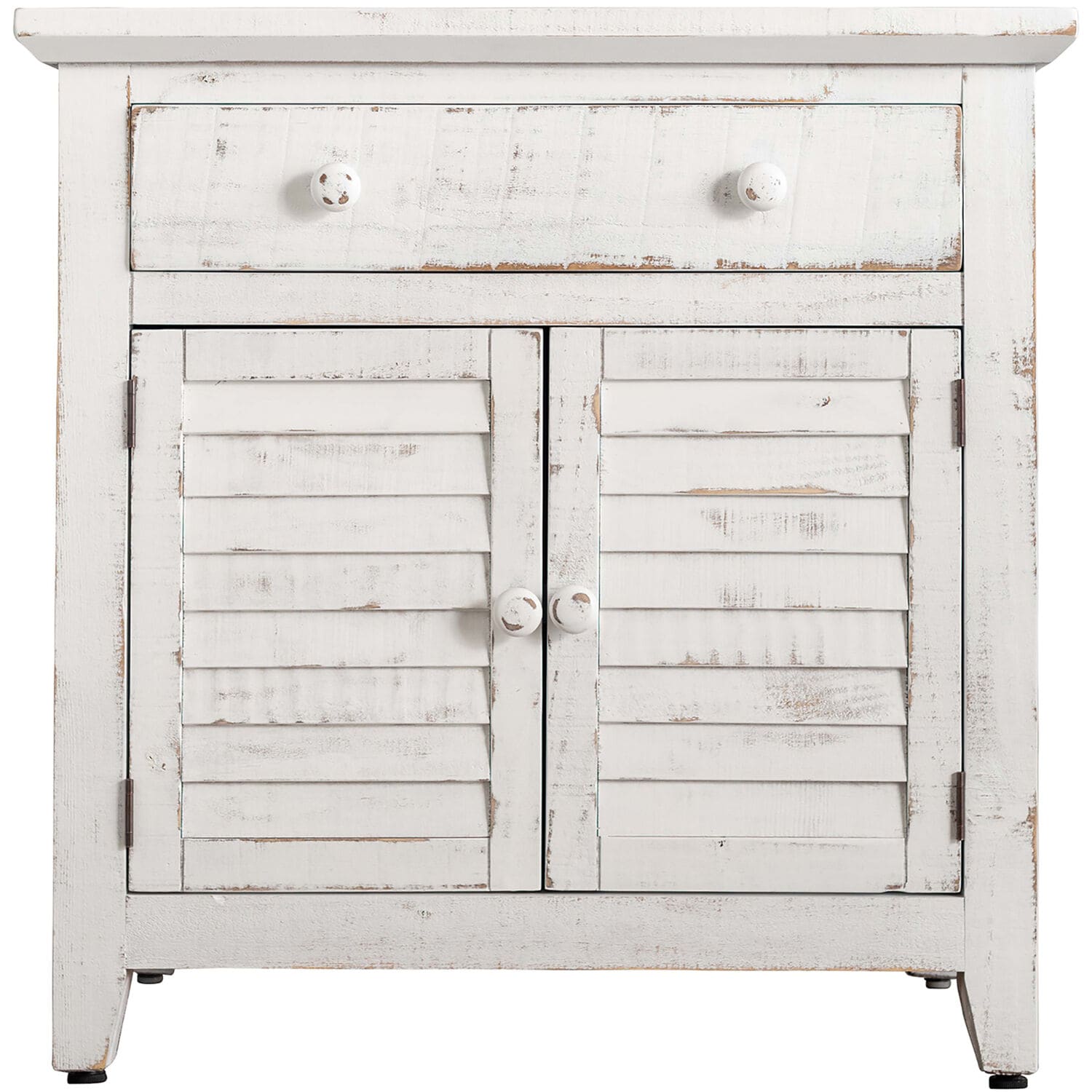 Hanover HLR008-WHT Rustic White Engineered Wood Storage Drawer Top 32-in H x 32-in W x 18-in D