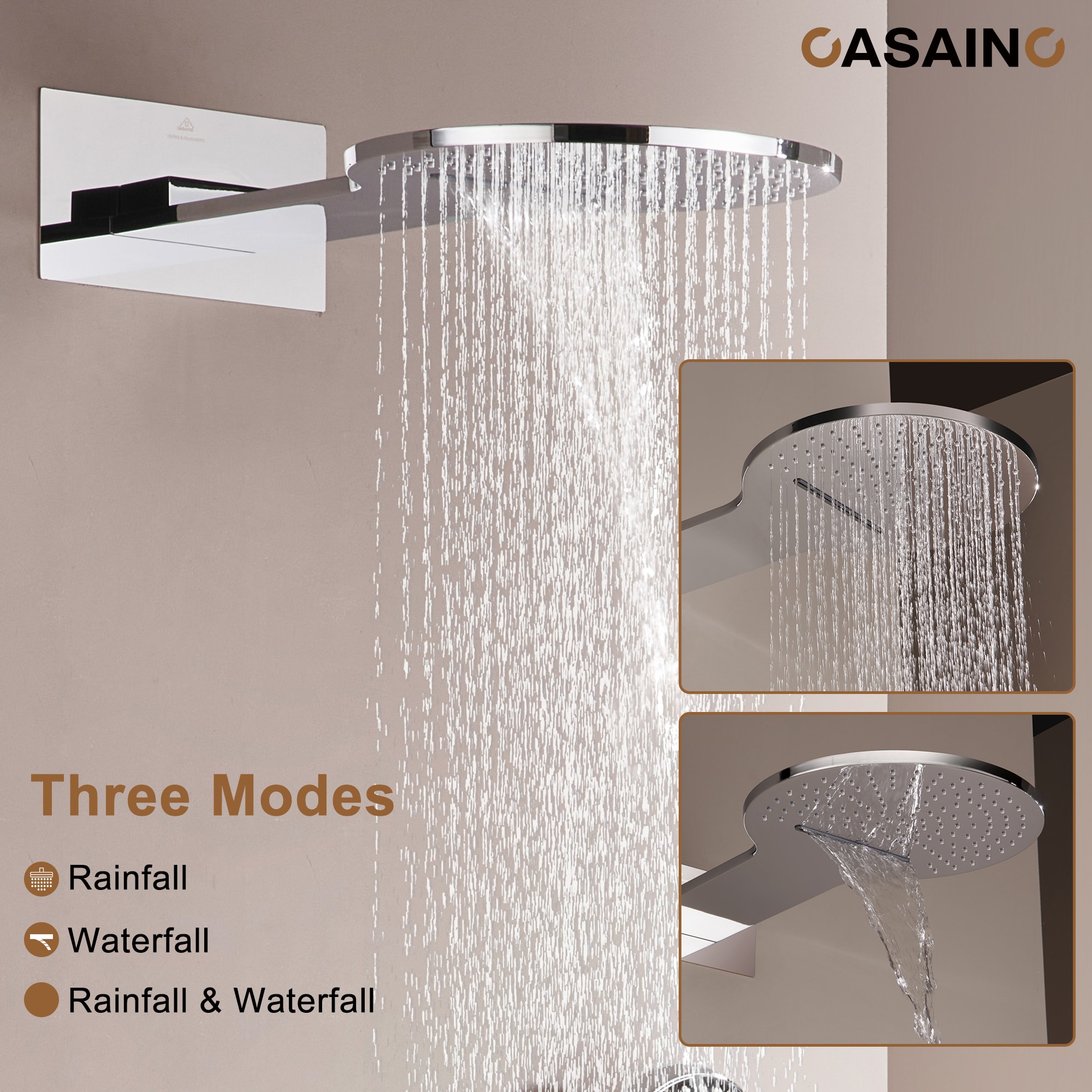 CASAINC WE-SS24BG Showerhead-Bar-Panels - View #4