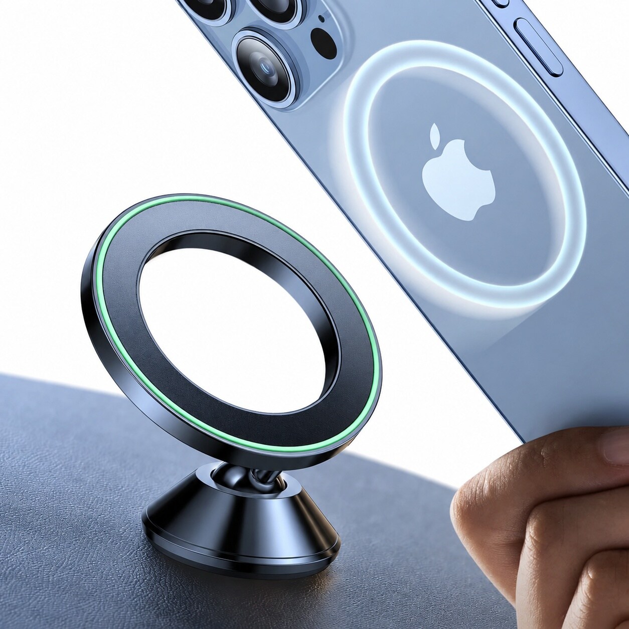CYIKE Magnetic Car Phone Holder Compatible with iPhone 17 Pro Max 16 15 14 13 12 Series and Other Phones with Cases 360 Degree Adjustable