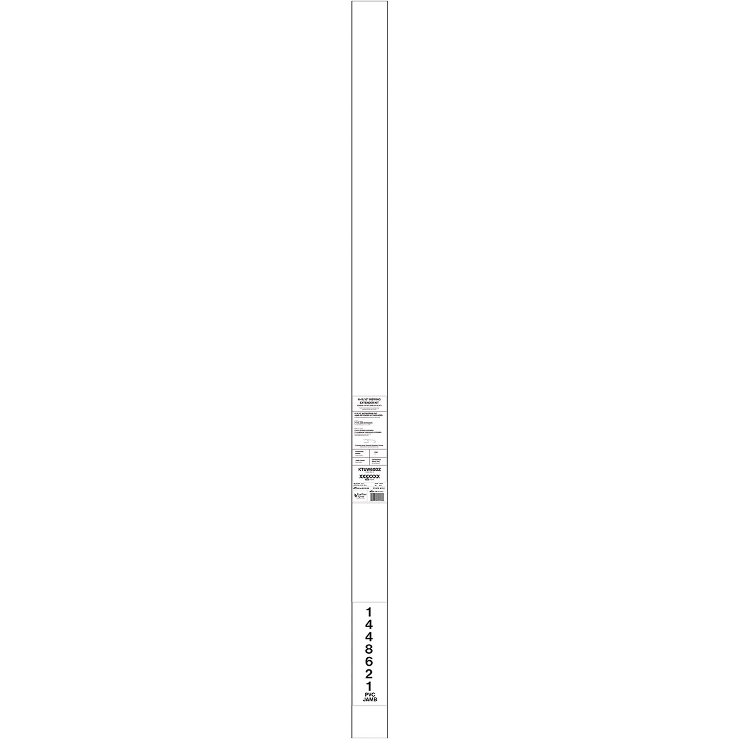 Feather River KTUW60DP 2-in x 37.5-in x 81.625-ft PVC Door Jamb Kit