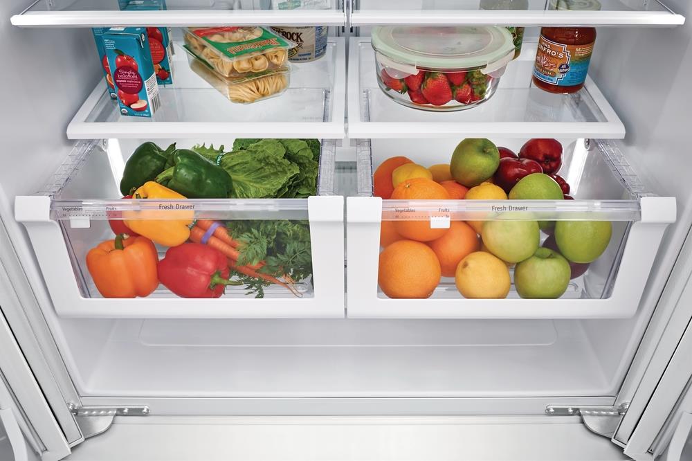 Frigidaire 26.8-cu ft French Door Refrigerator with Ice Maker (White ...