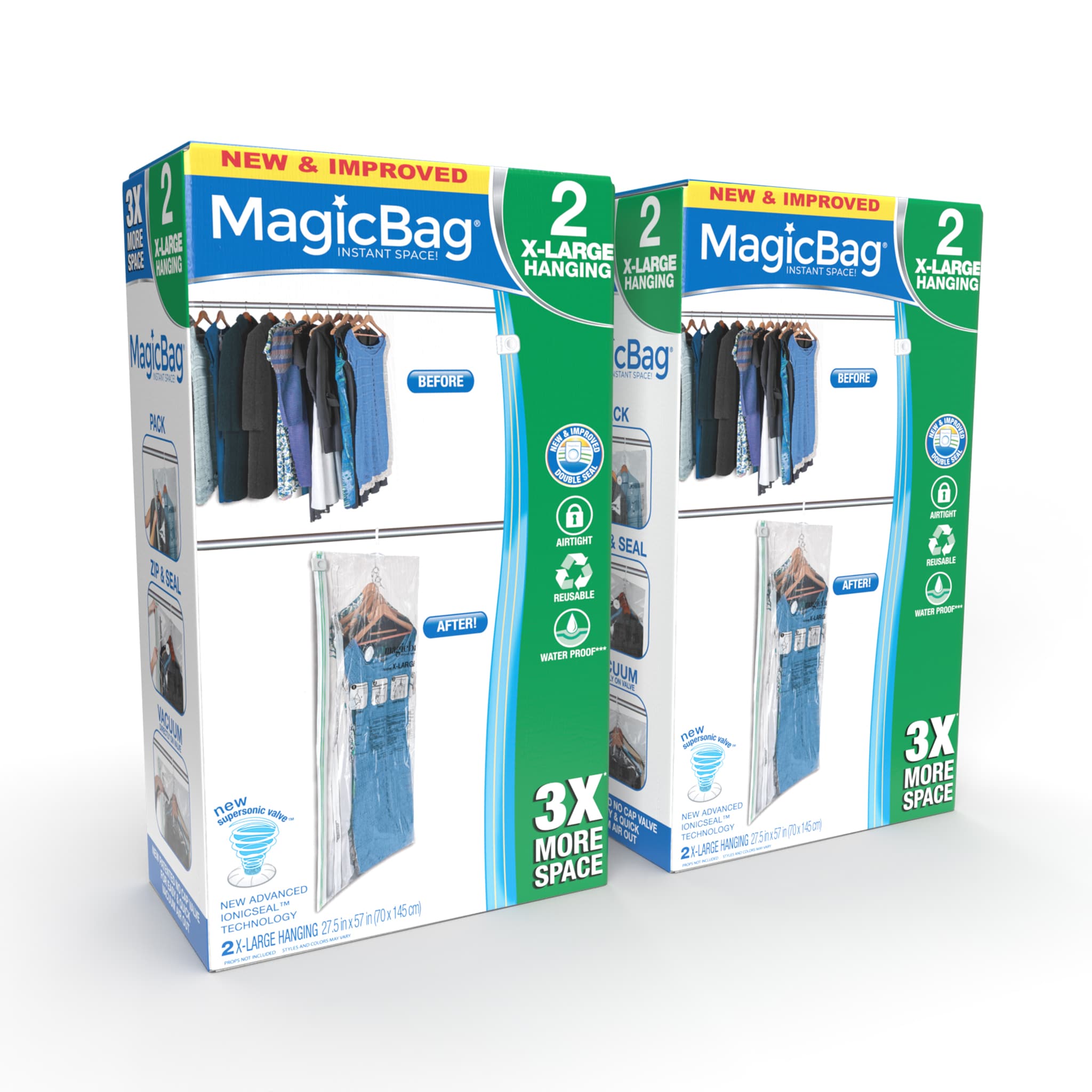 Smart Design 5942412AS2 4 -Pack Clear Garment bag ( 0.1-Inches x 57-Inches x 27.5-Inches )